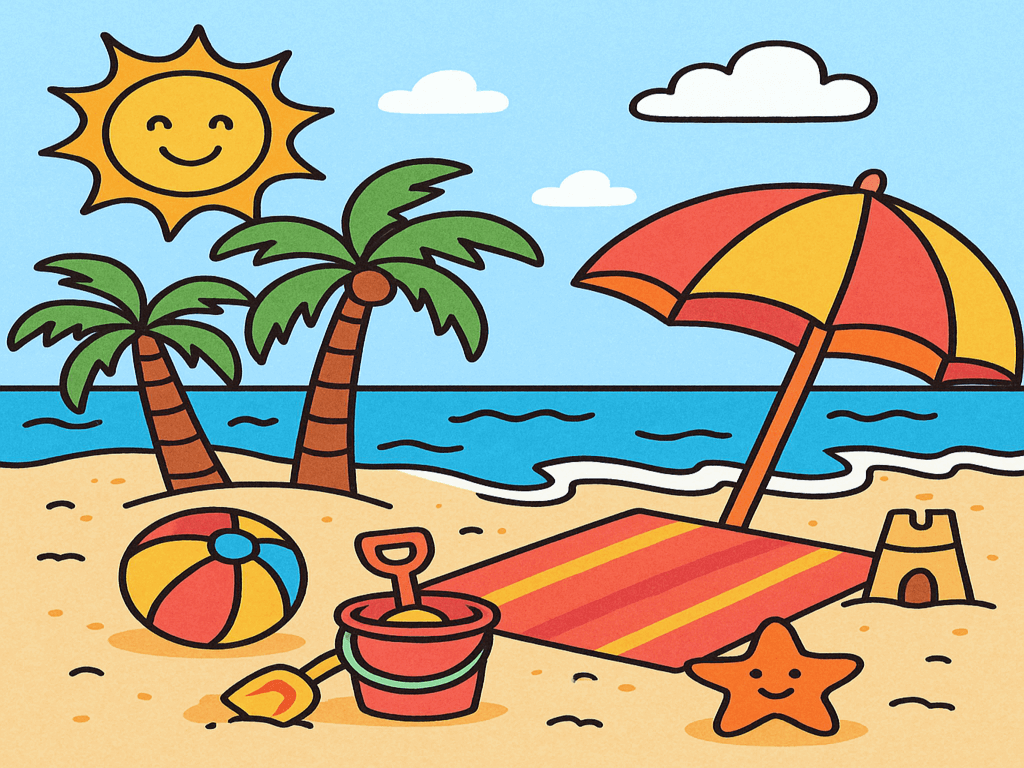 summer coloring pages