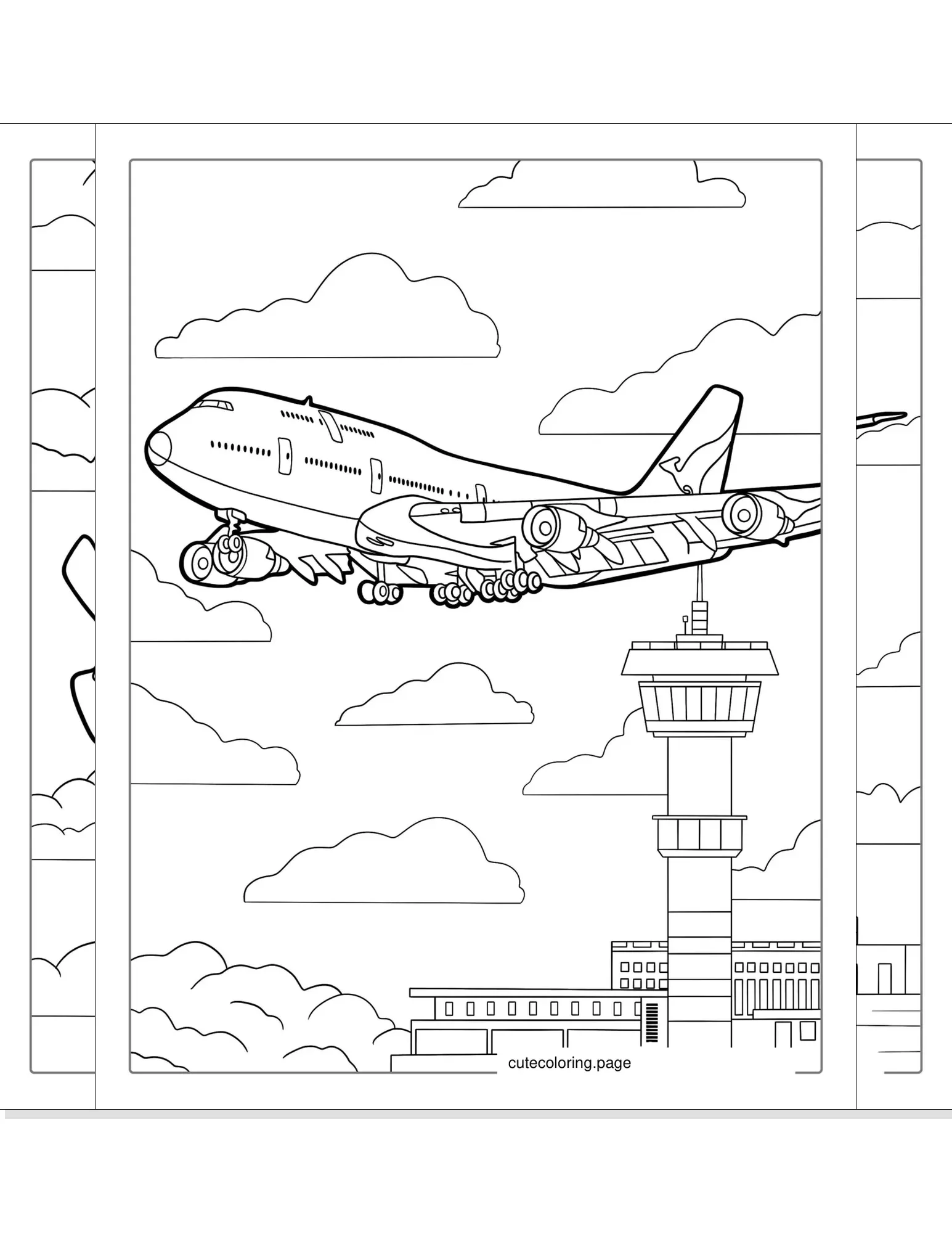 airplane coloring pages