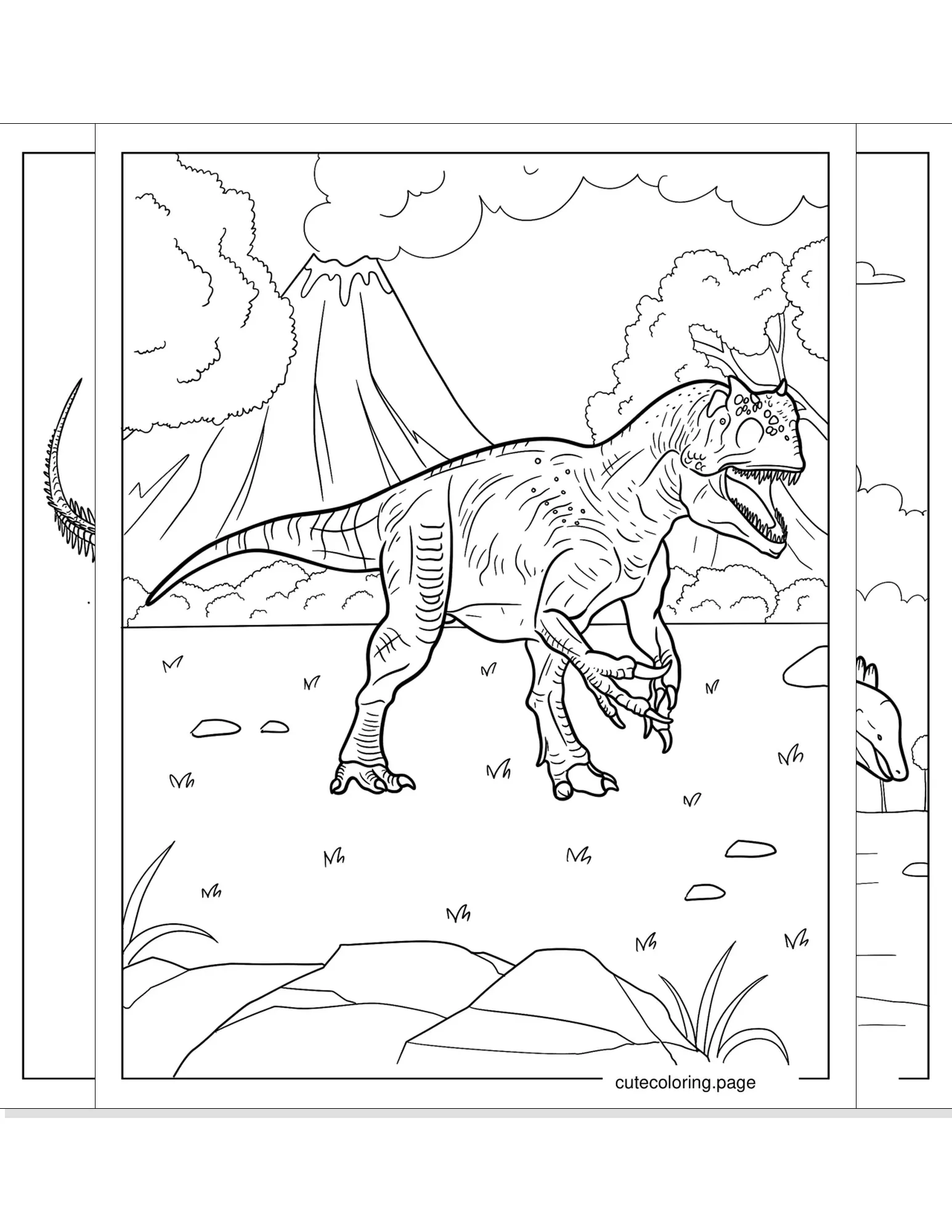 allosaurus coloring pages