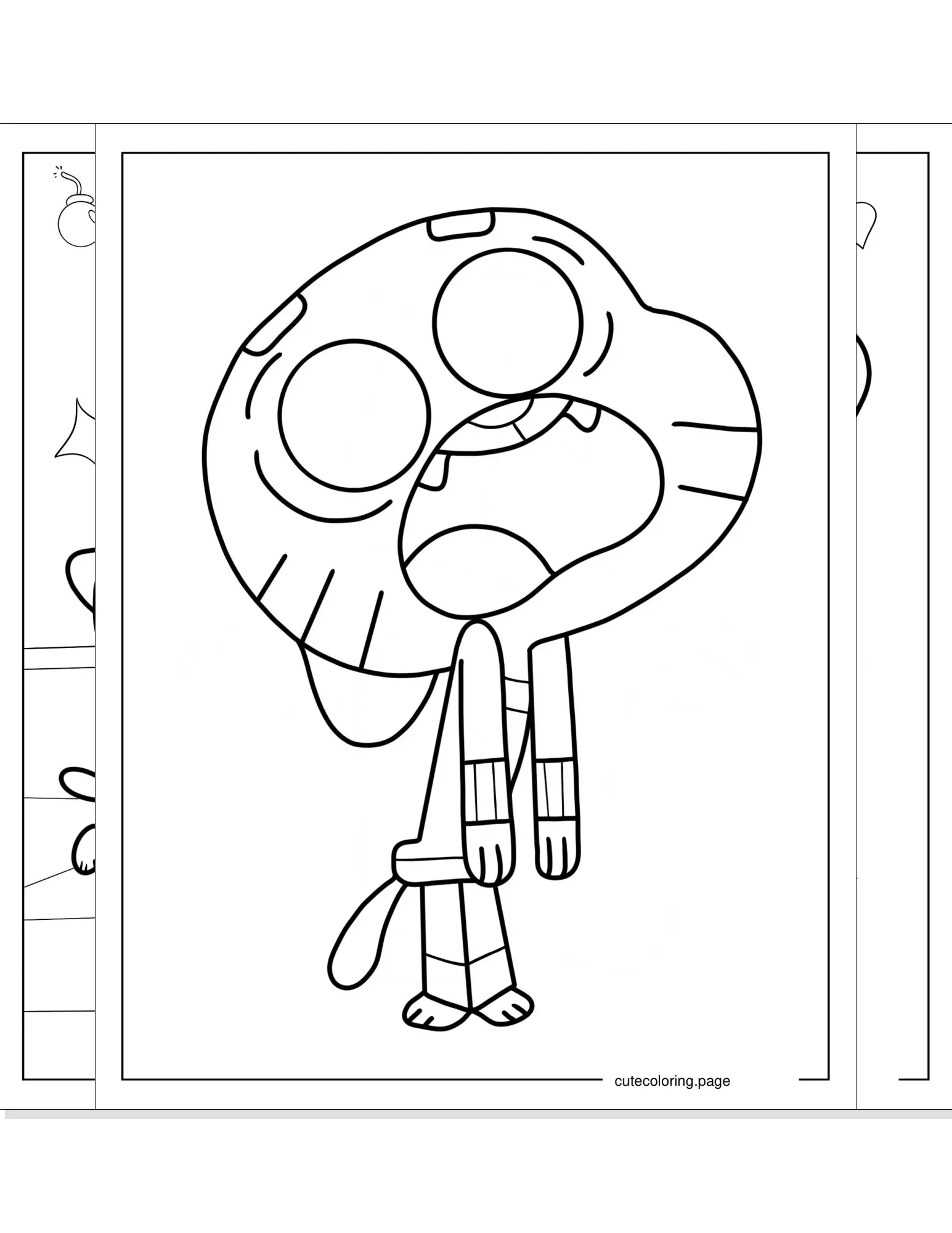 amazing world of gumball coloring pages