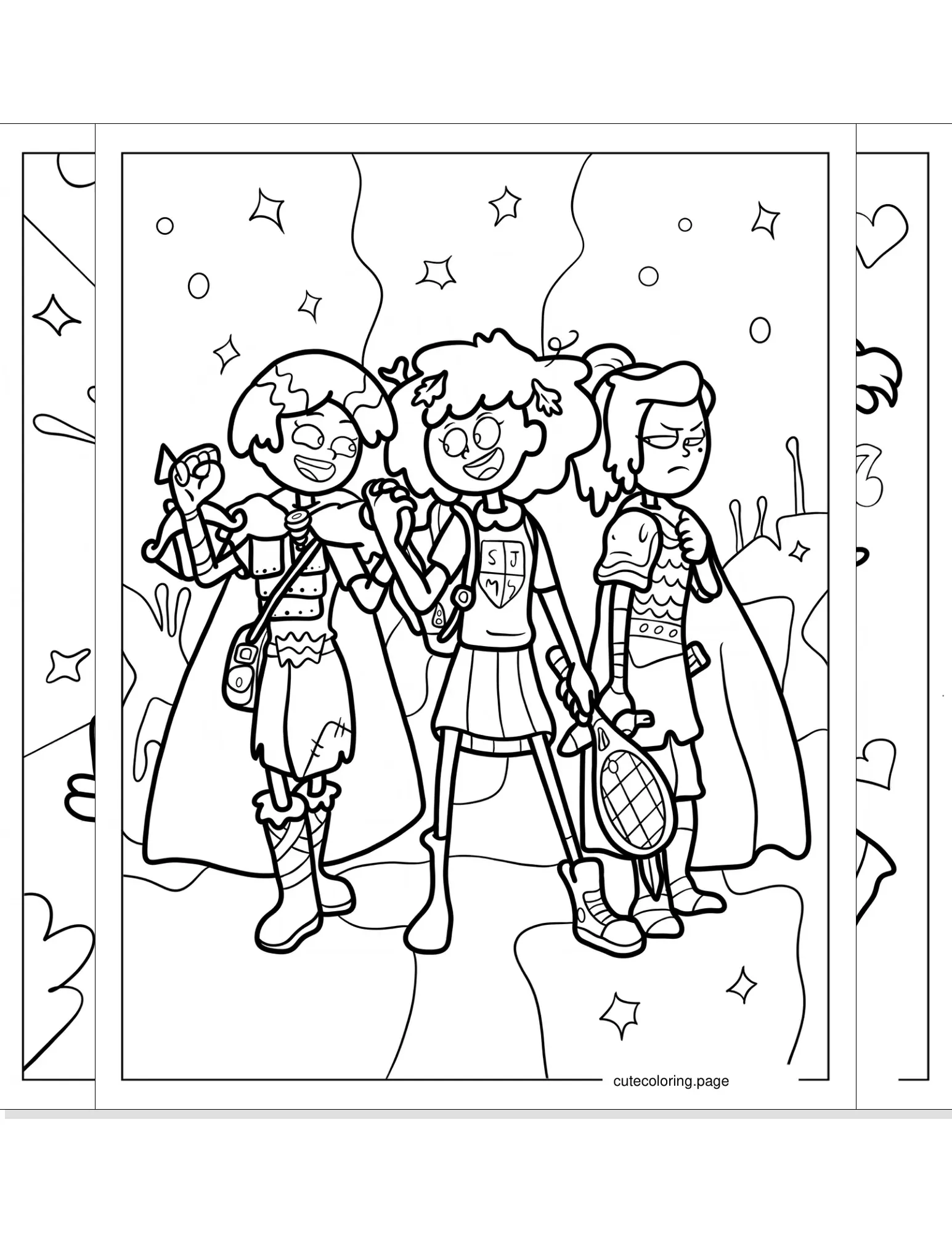 amphibia coloring pages