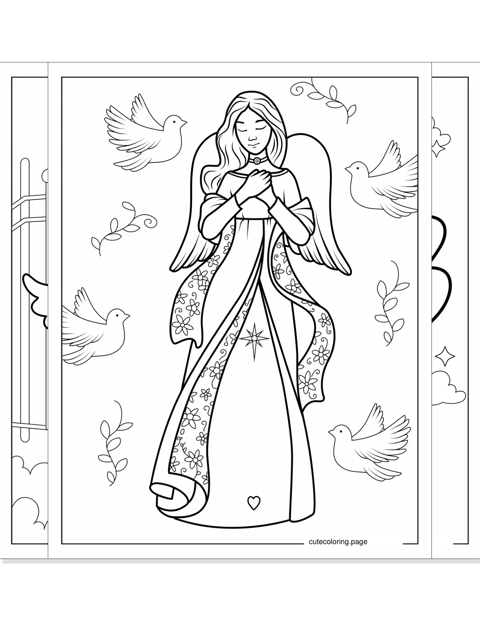 angel coloring pages