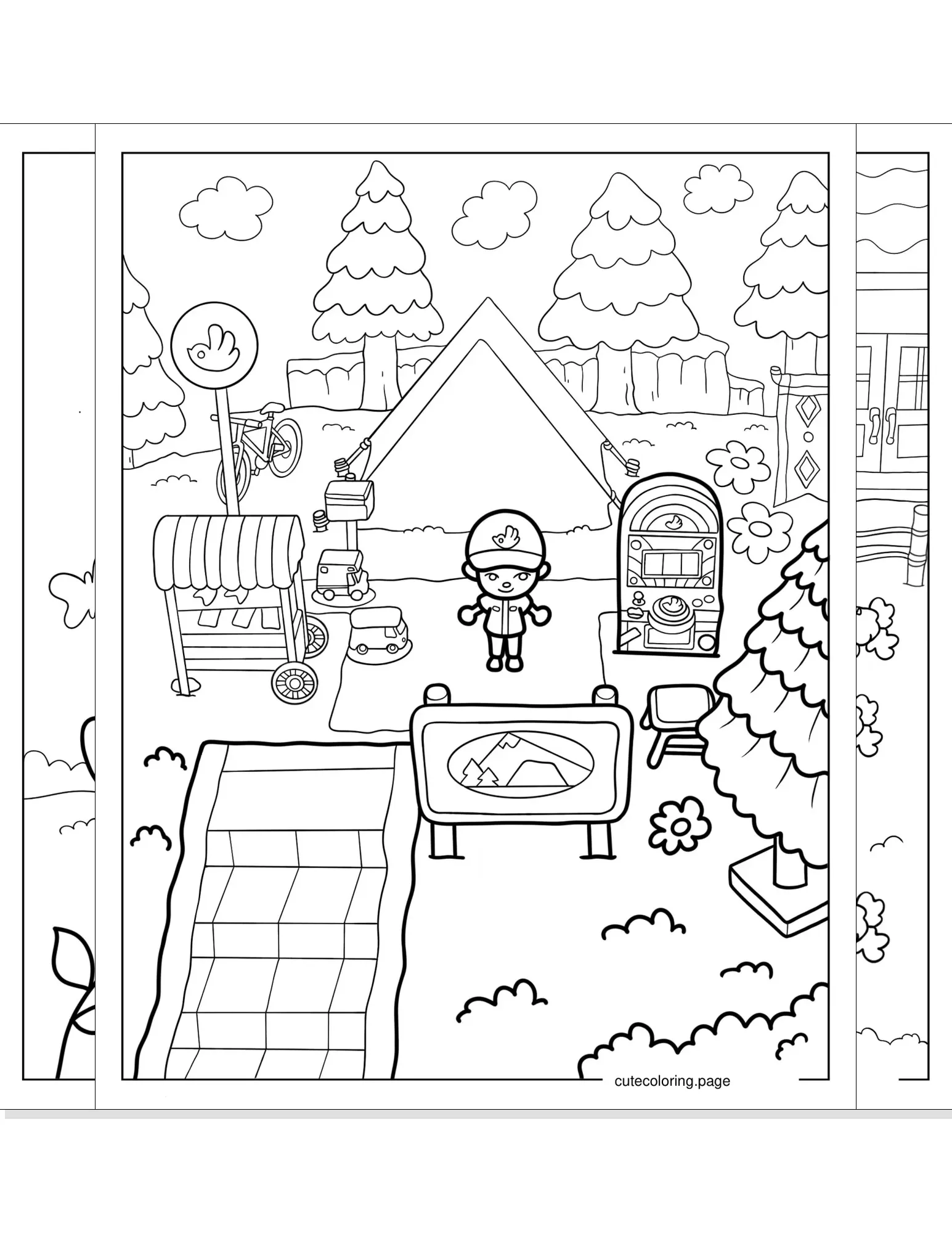 animal crossing coloring pages