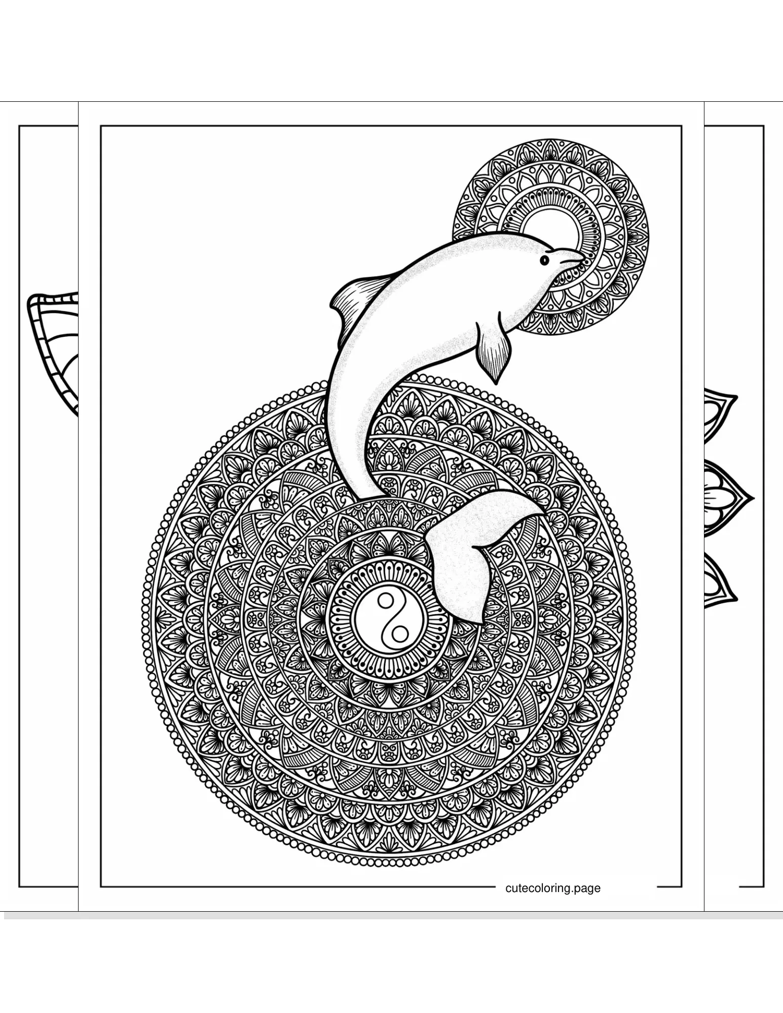 animal mandala coloring pages