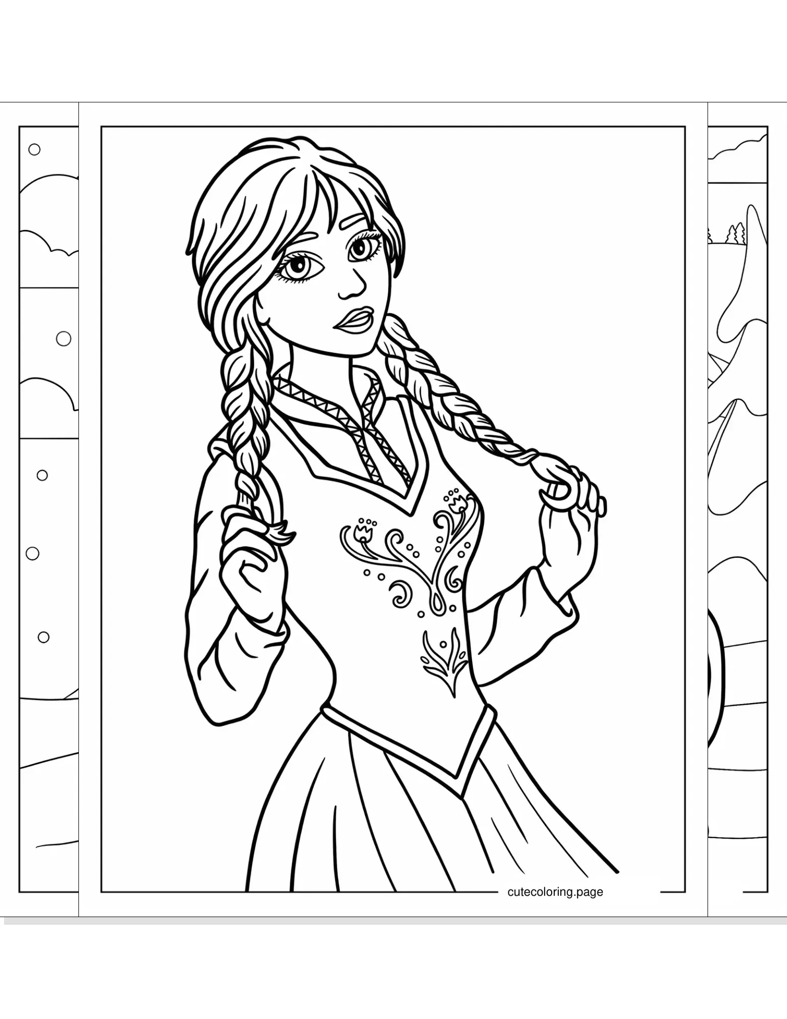 anna coloring pages