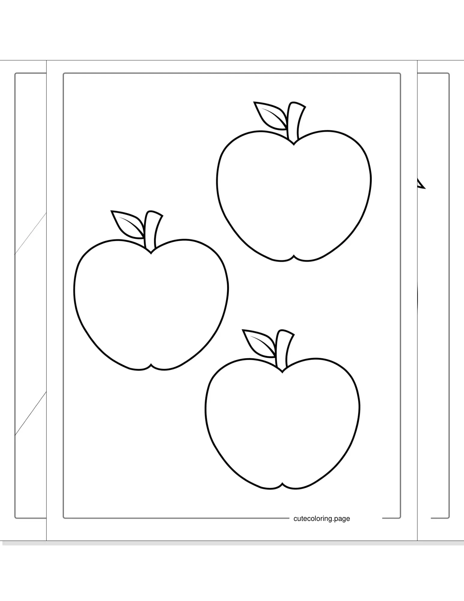 apple coloring pages