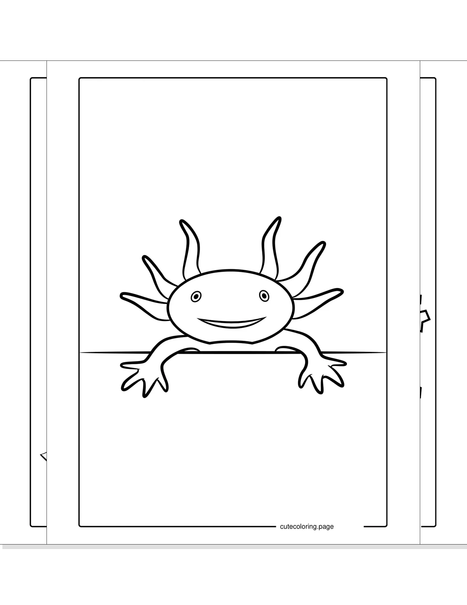 axolotl coloring pages