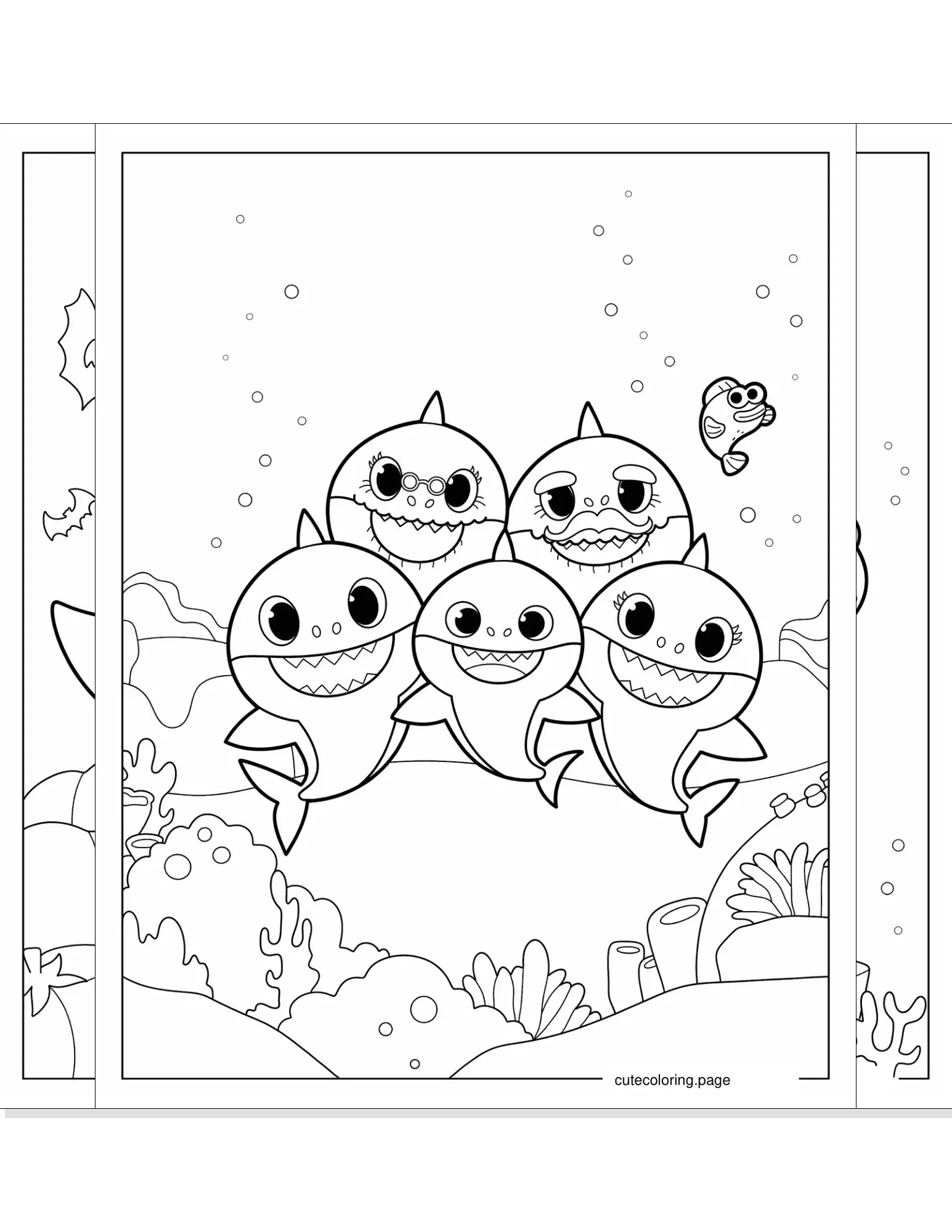 baby shark coloring pages