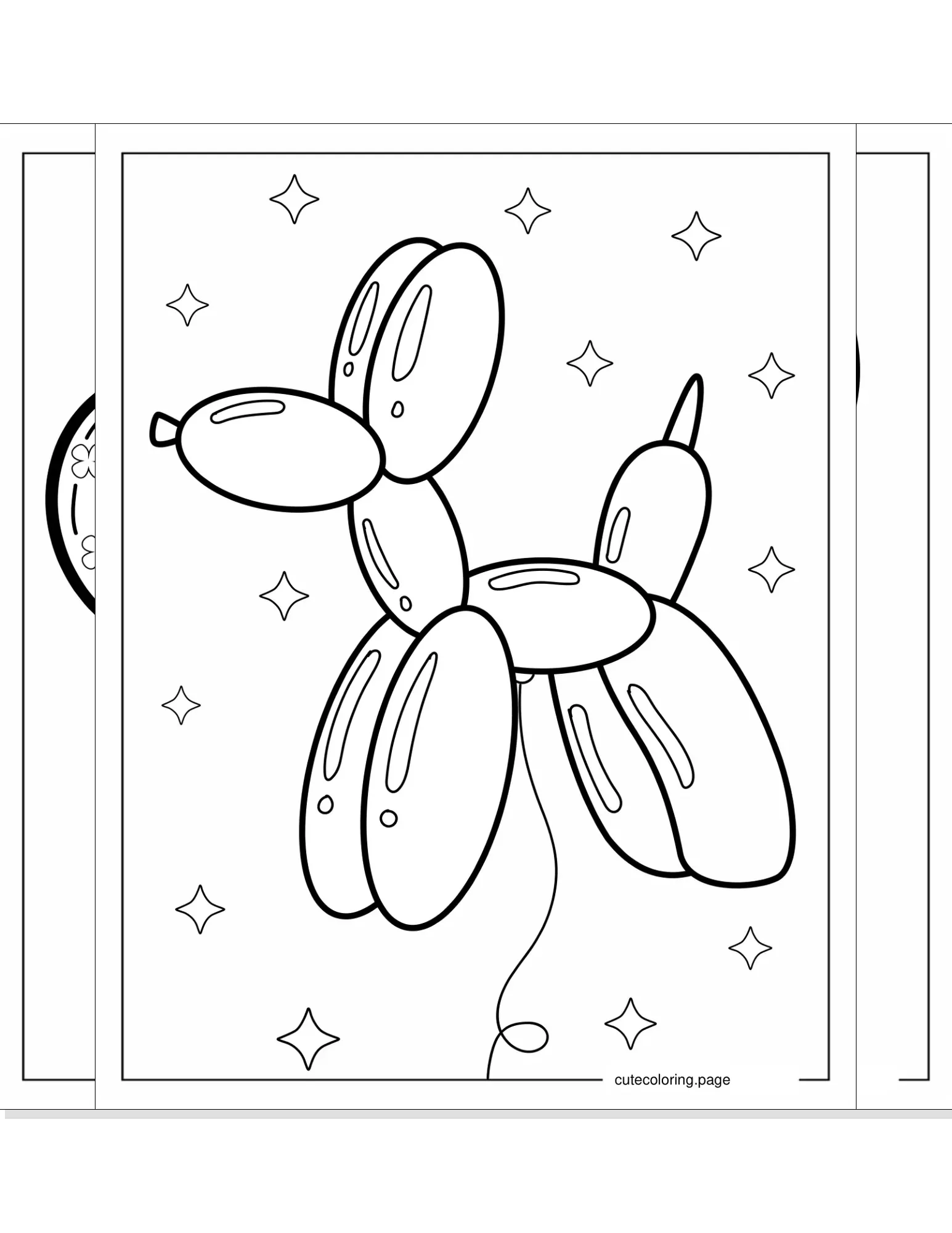 balloon coloring pages