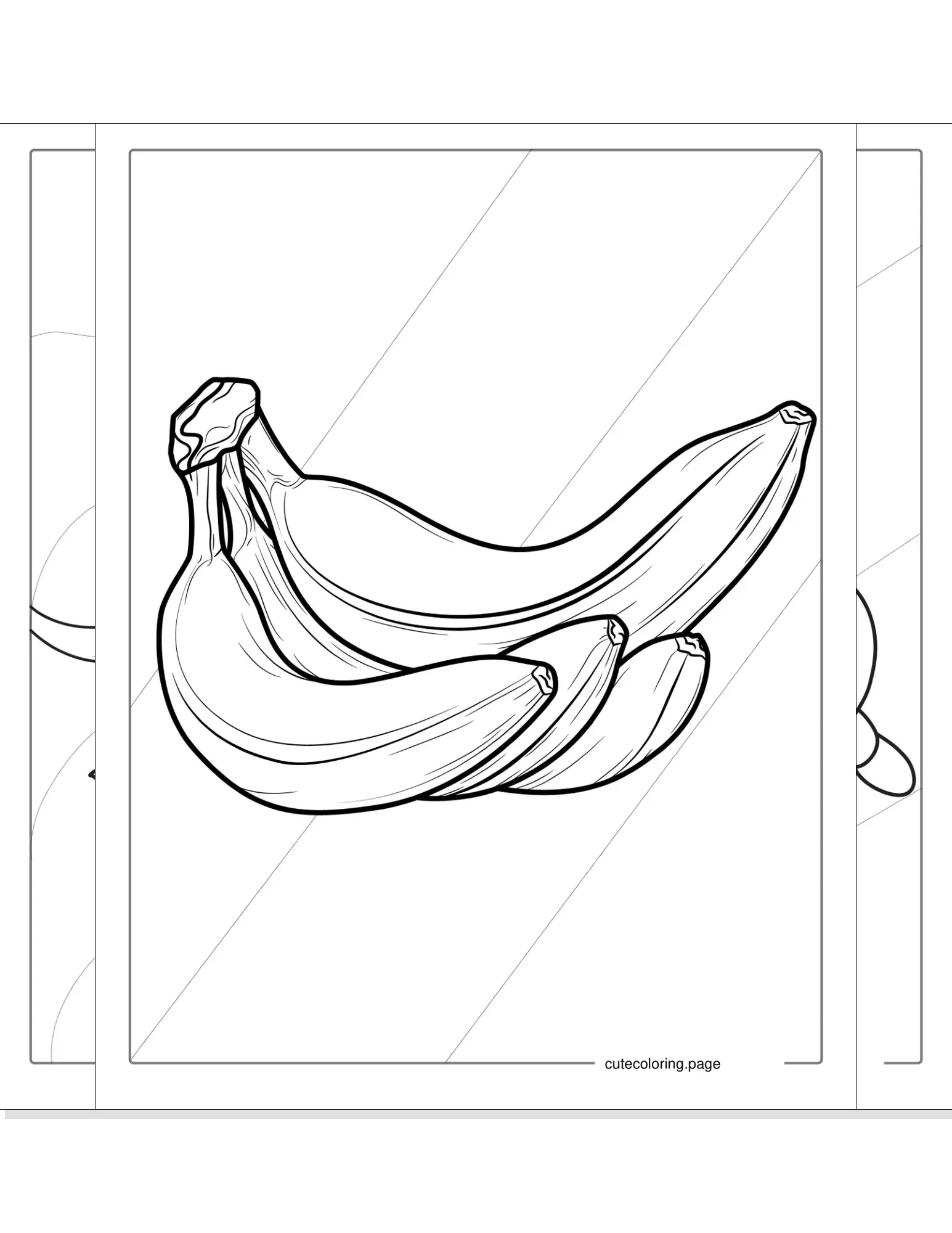 banana coloring pages