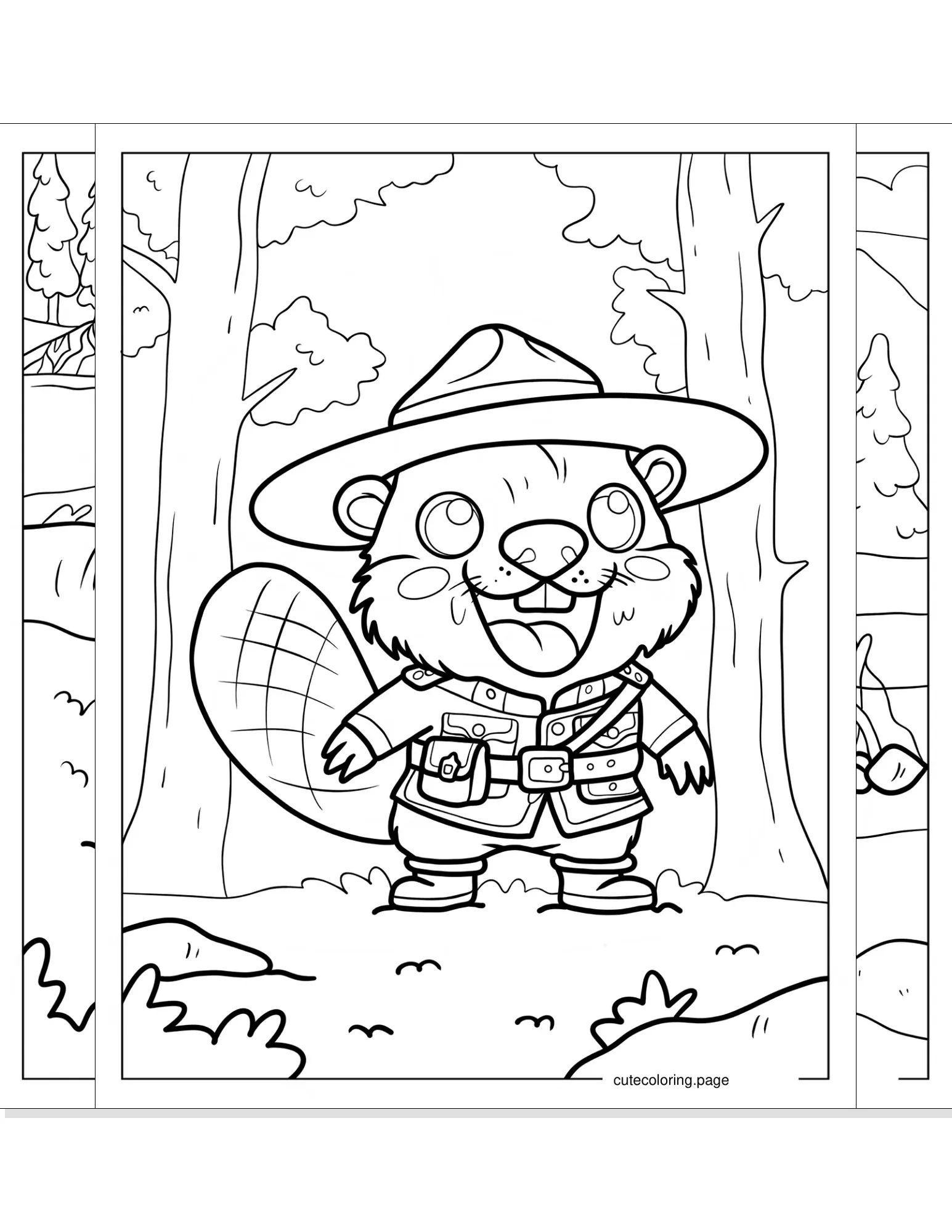 beaver coloring pages