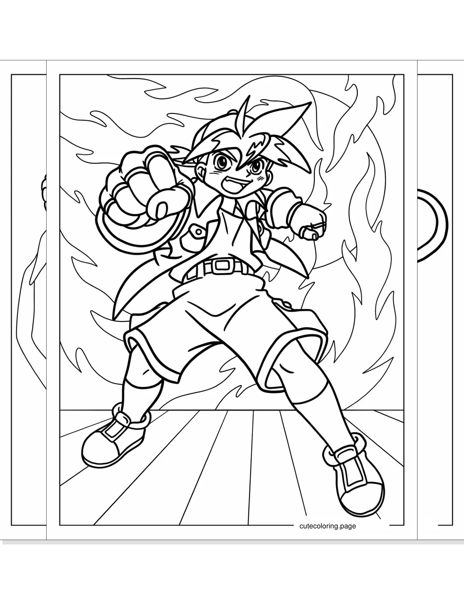 beyblade coloring pages