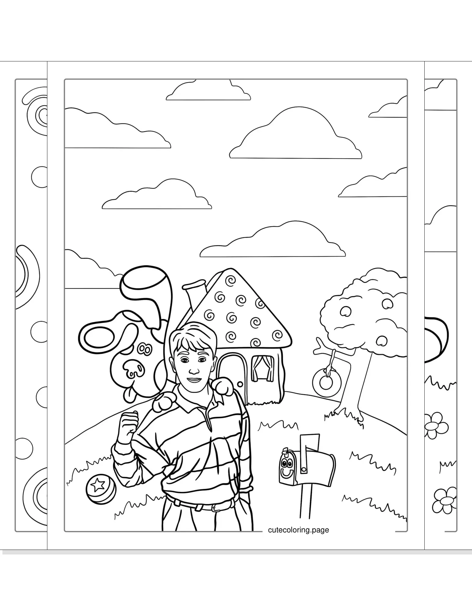 blues clues coloring pages