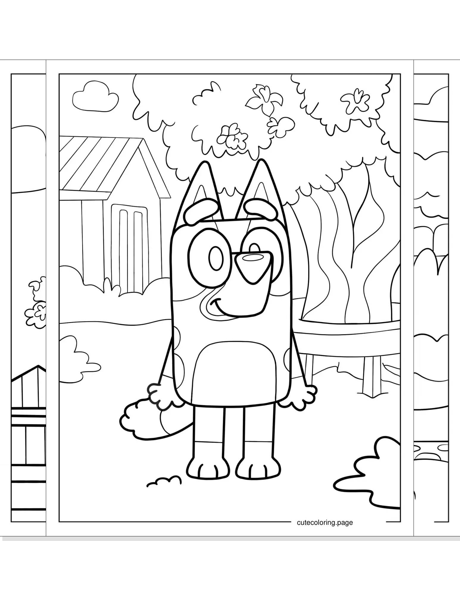 bluey coloring pages