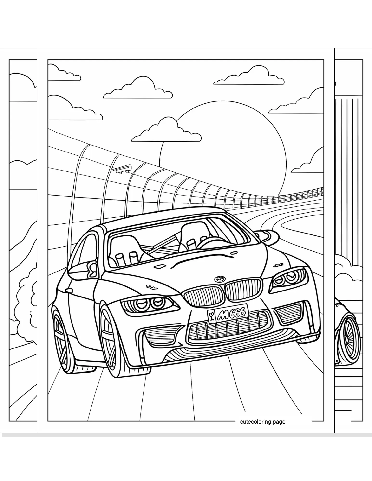 bmw coloring pages