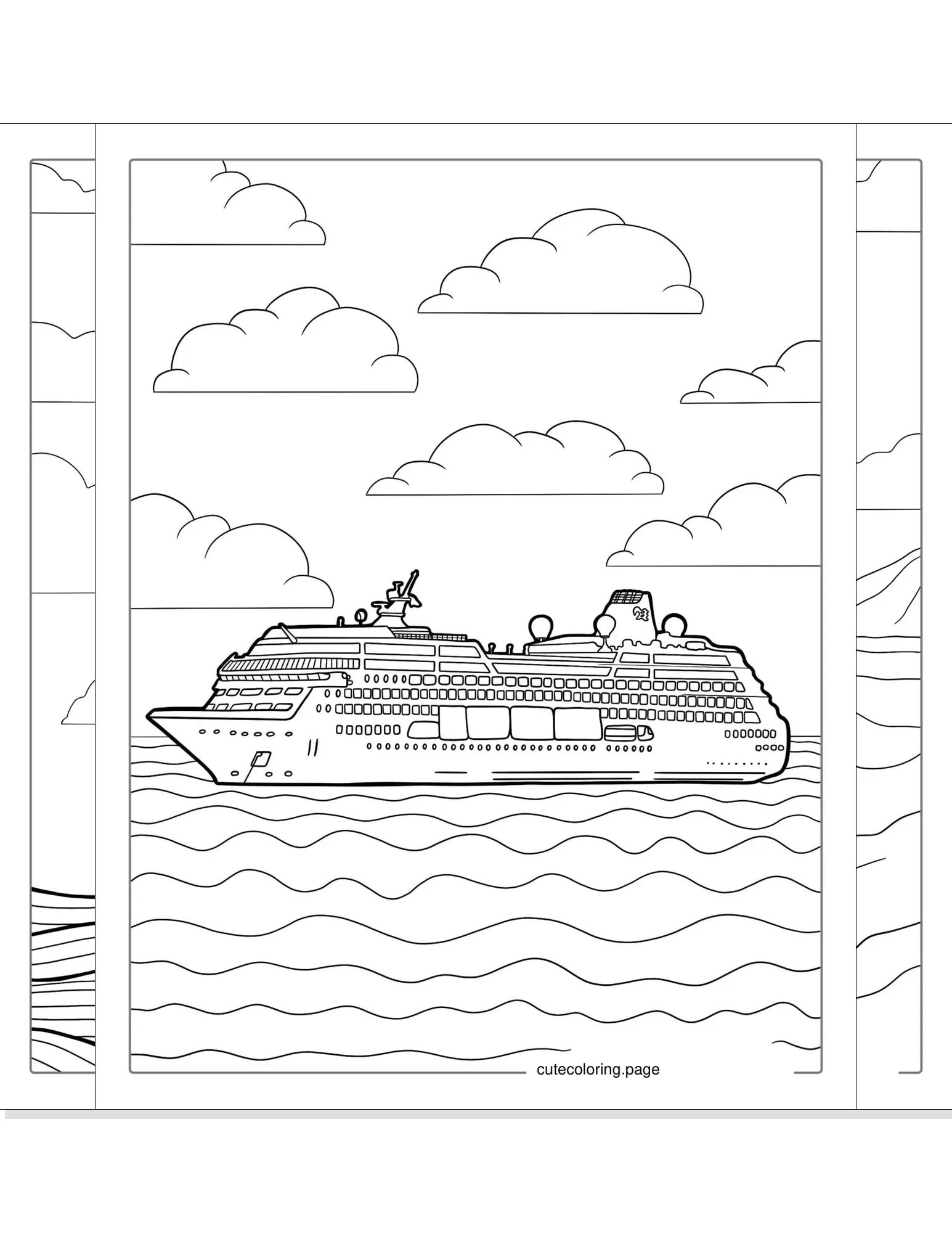 boat ship coloring pages