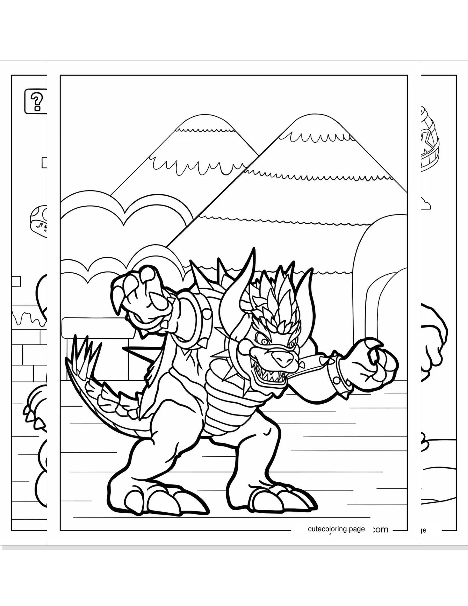 bowser coloring pages