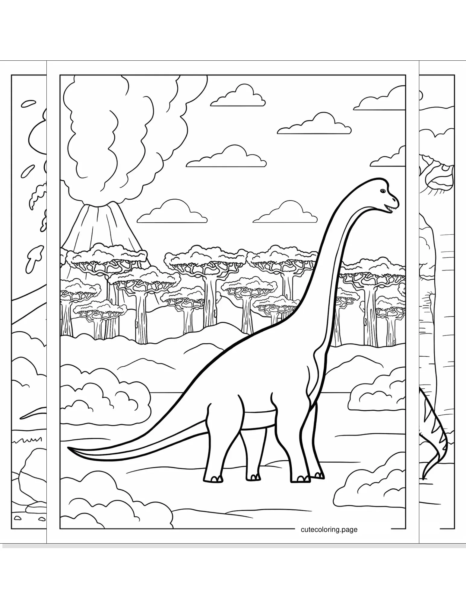 brachiosaurus coloring pages