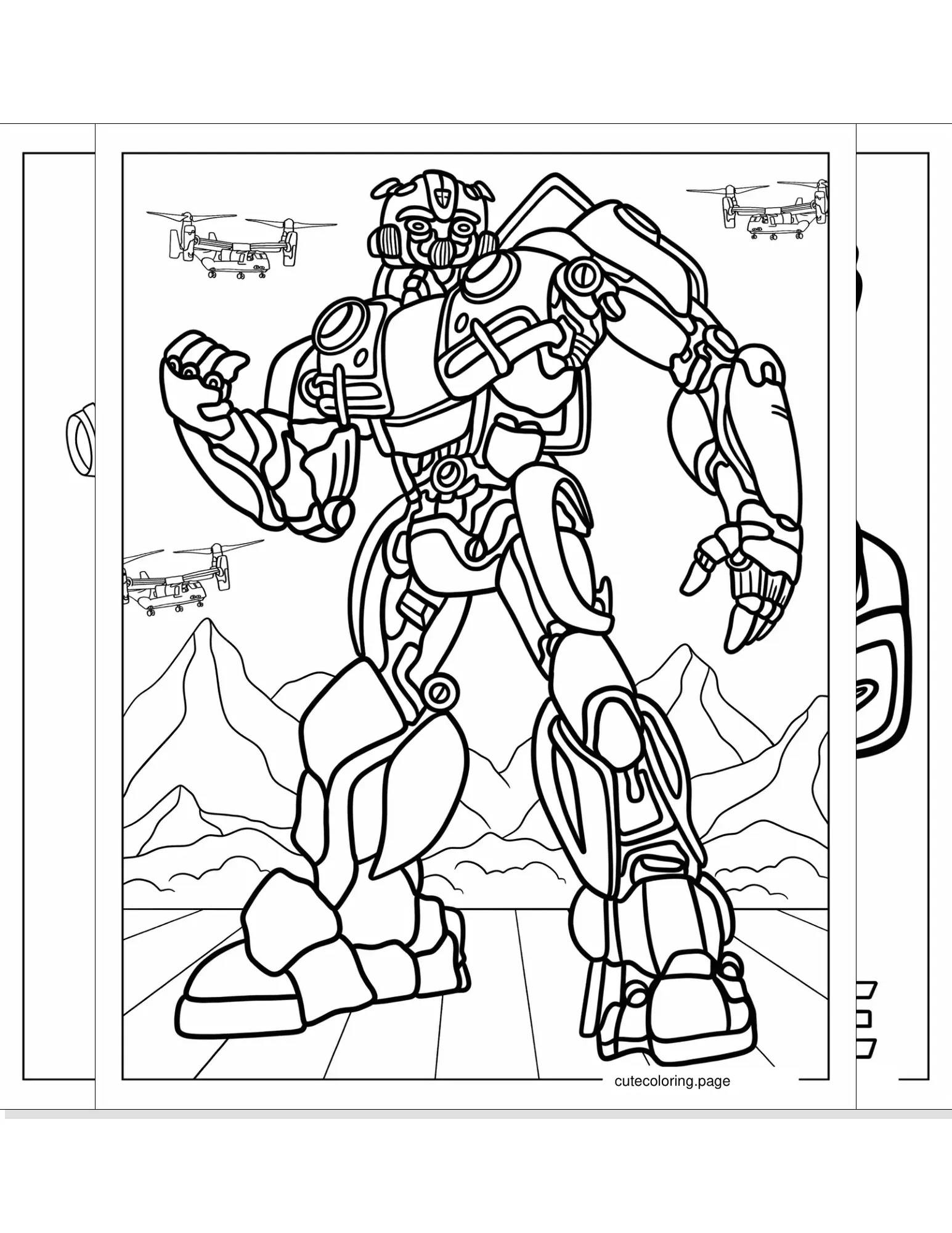 bumblebee coloring pages