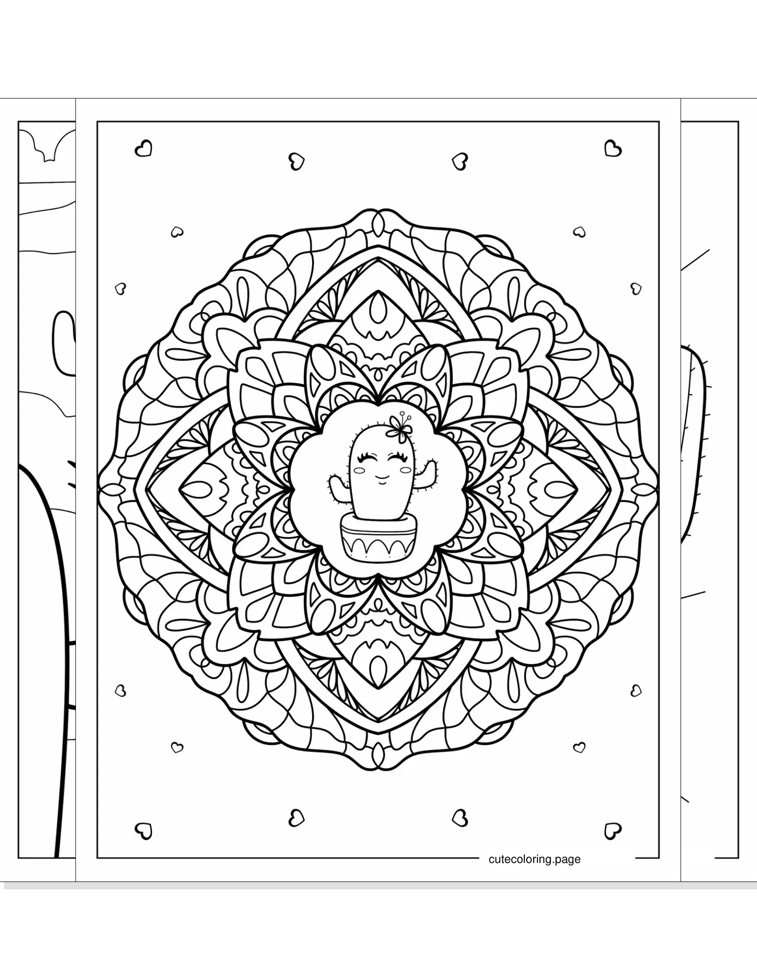 cactus coloring pages