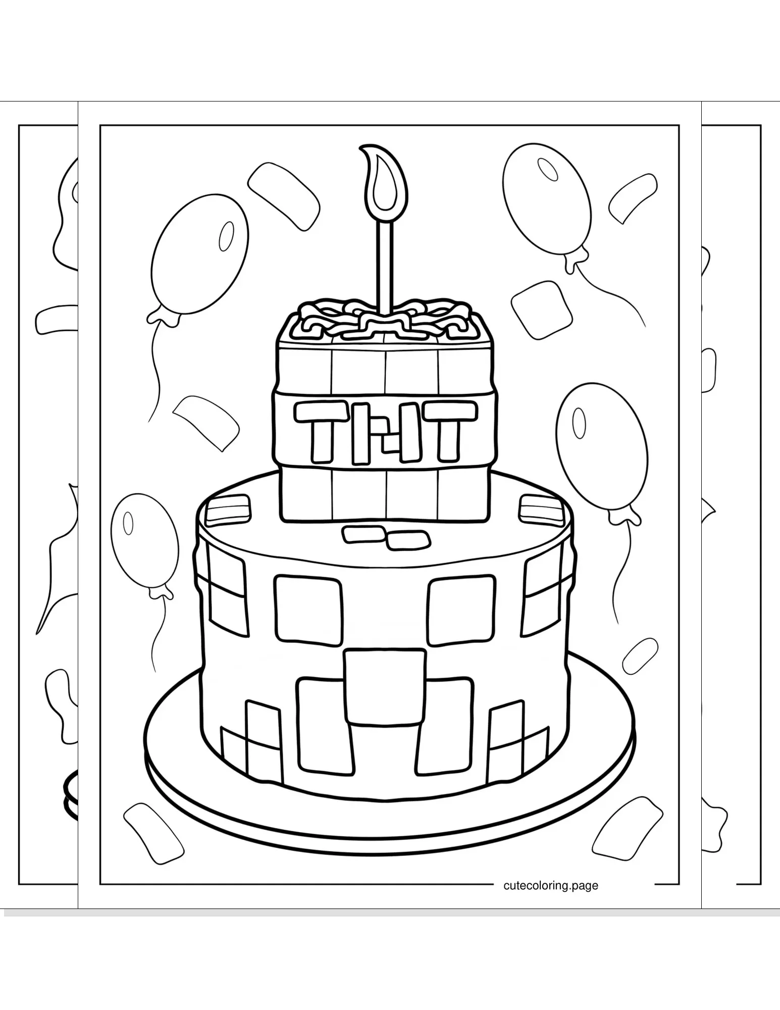 cake coloring pages