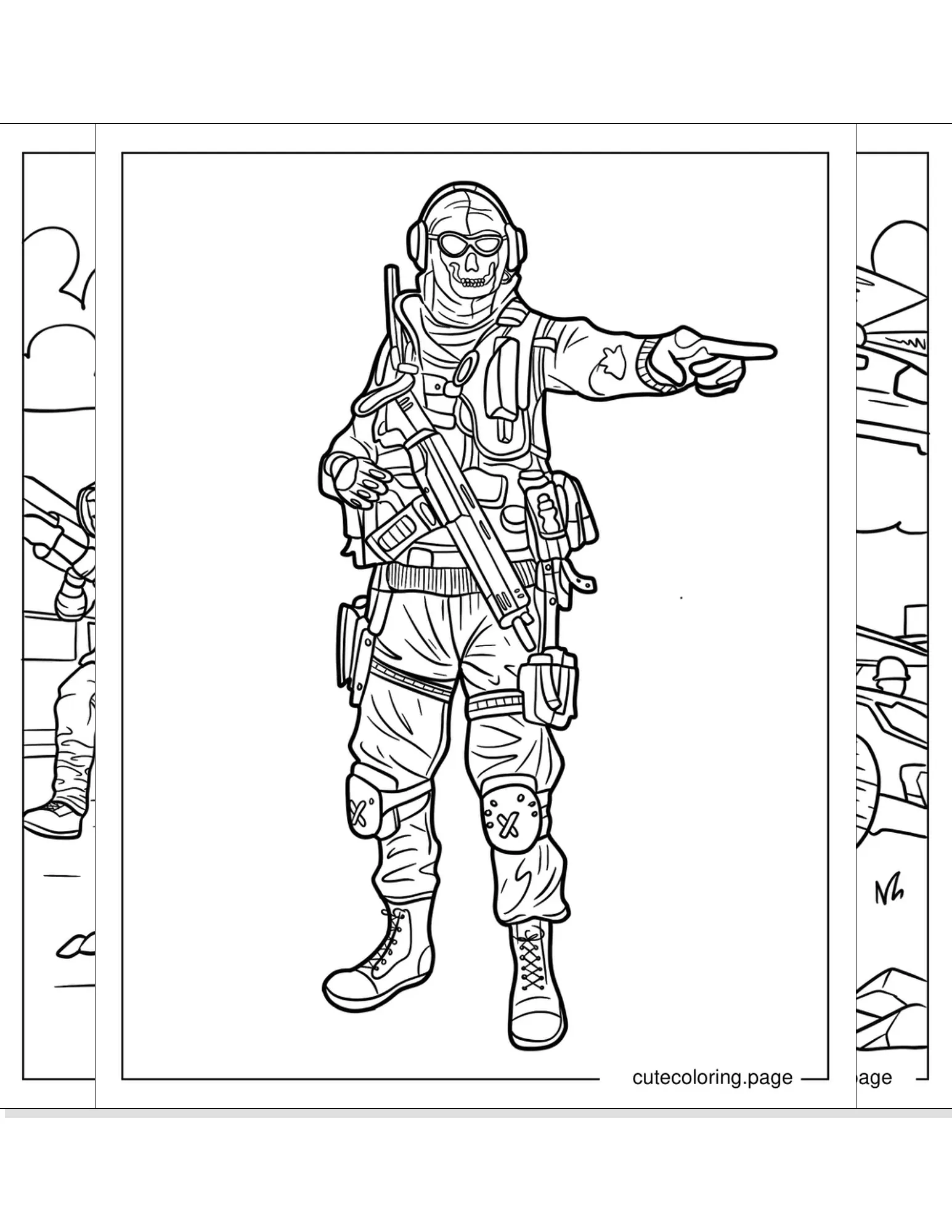 call of duty coloring pages