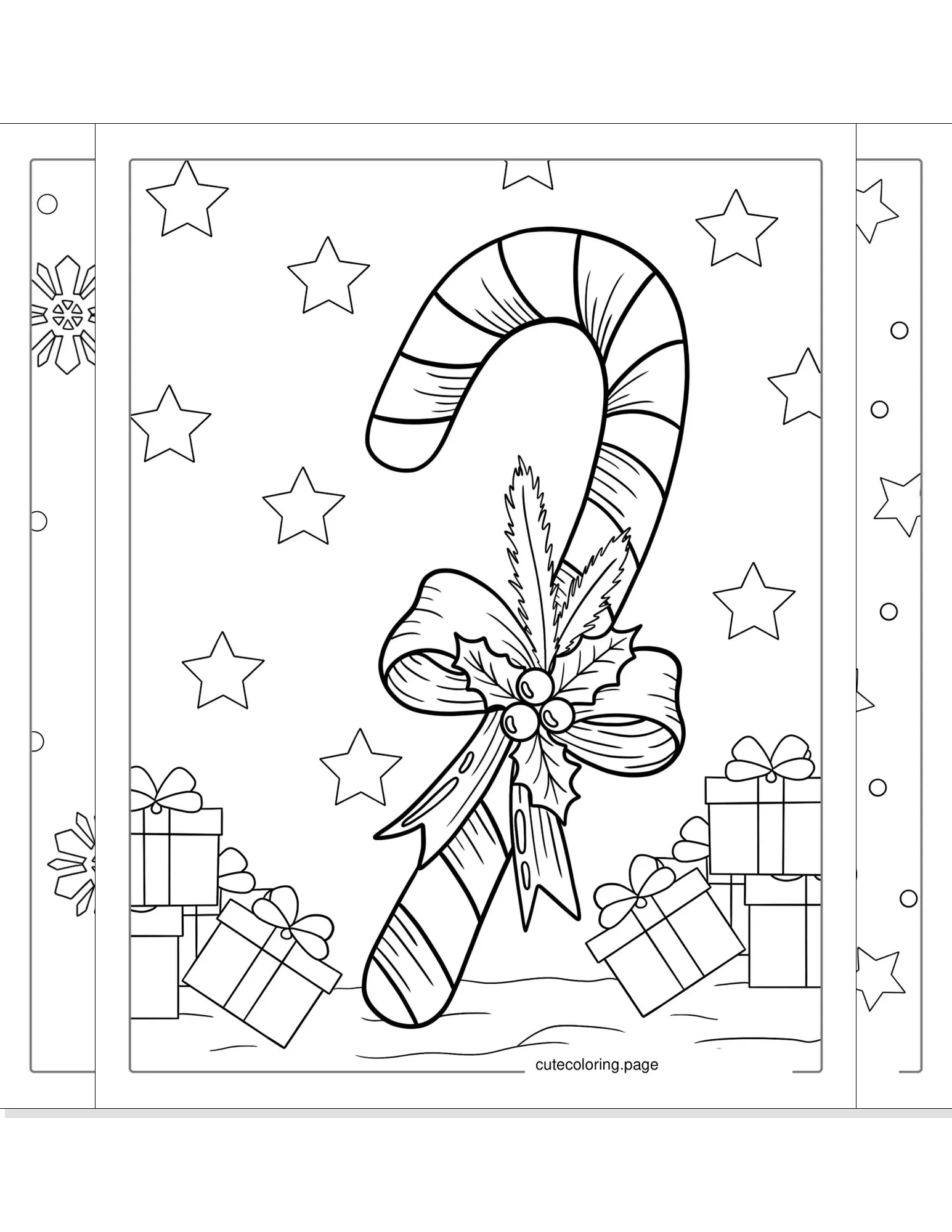 candy cane coloring pages