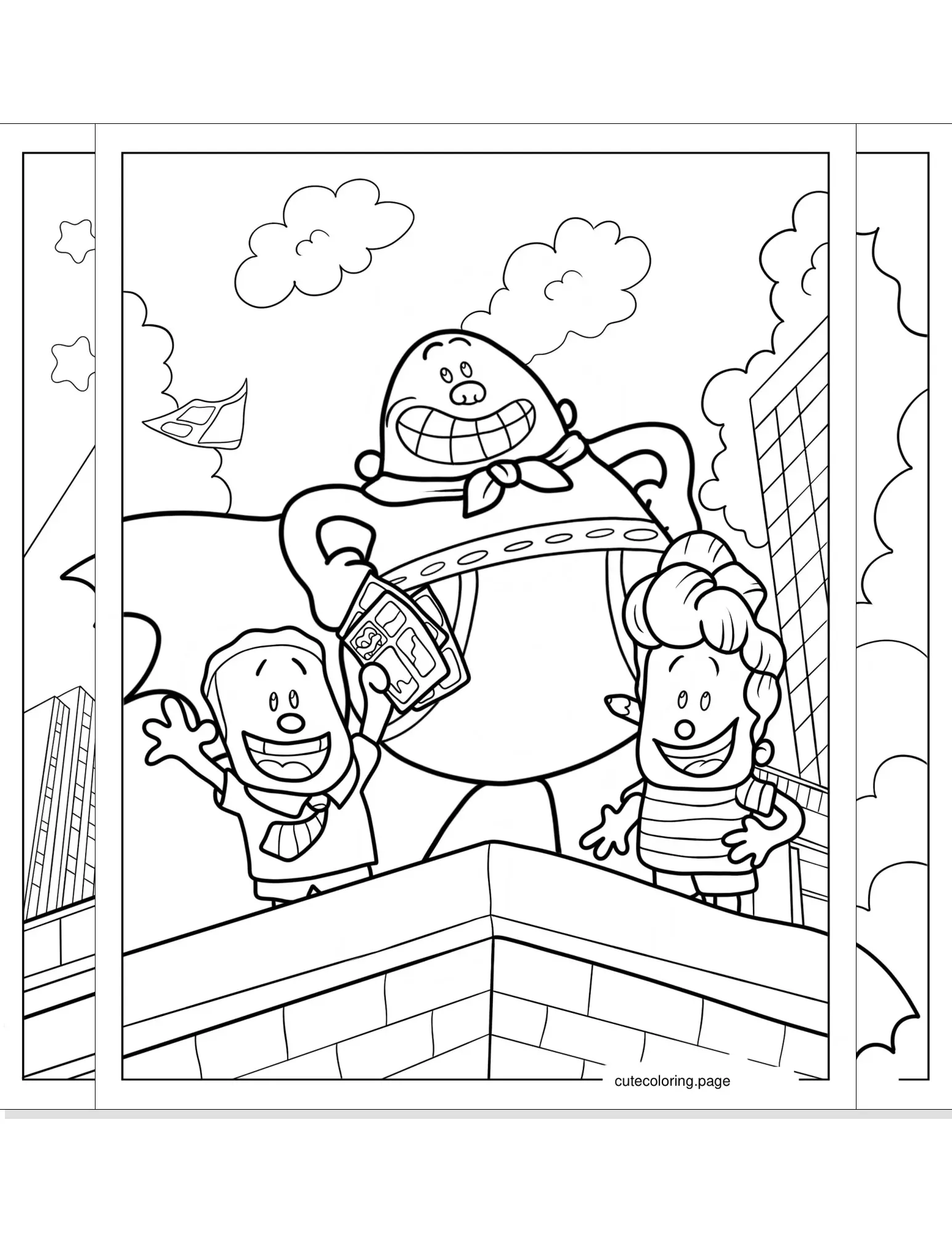 captain underpants coloring pages