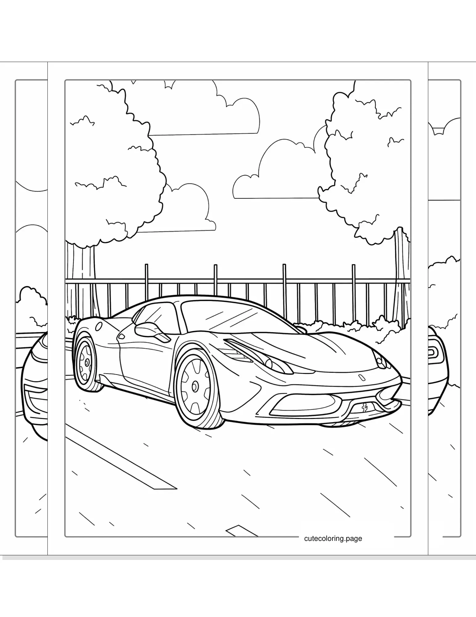 car coloring pages