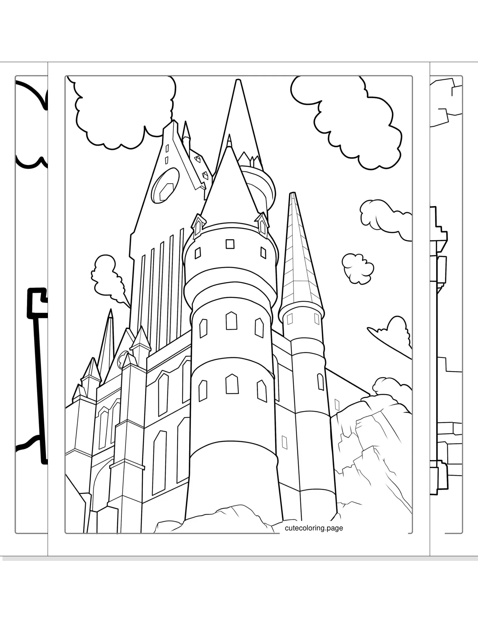 castle coloring pages