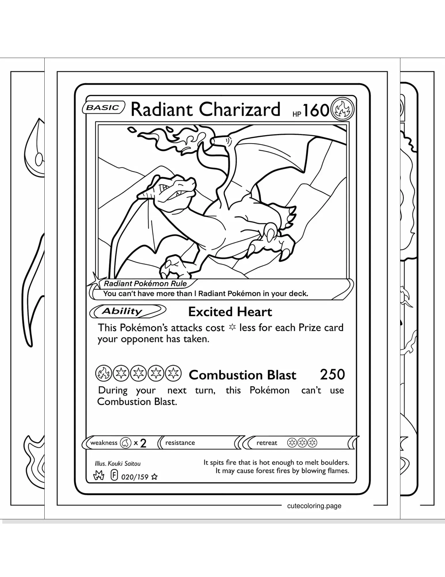 charizard coloring pages