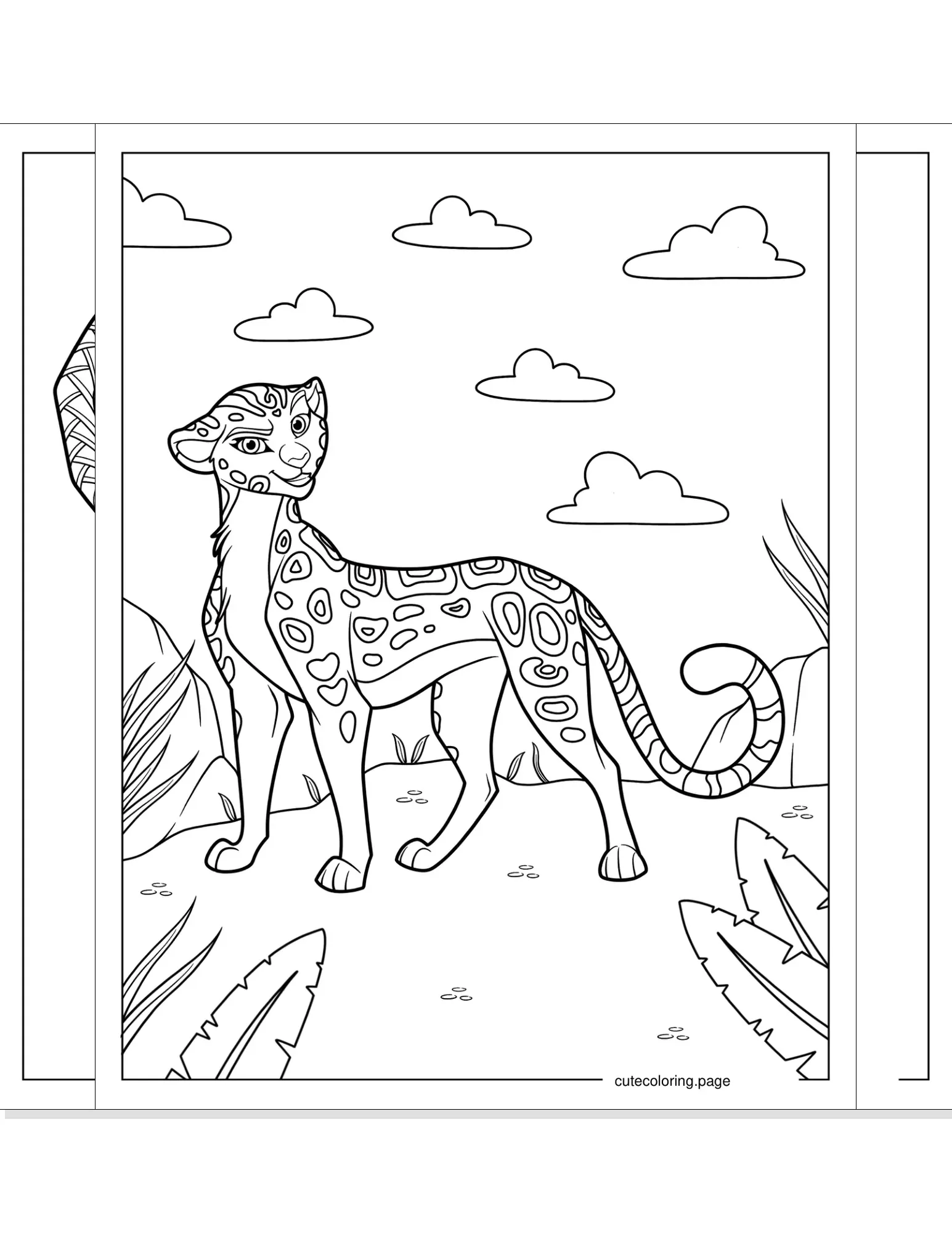 cheetah coloring pages