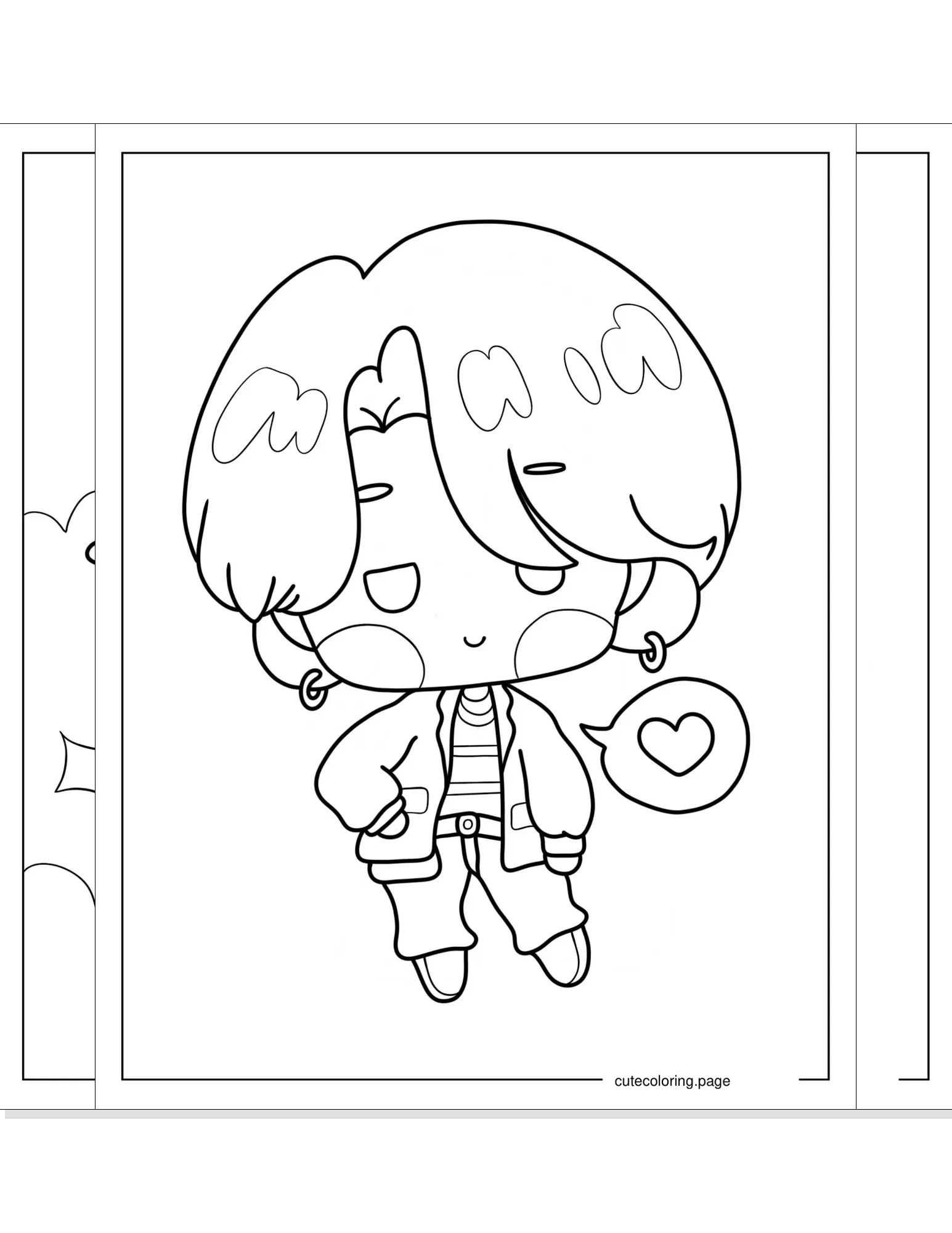 chibi coloring pages