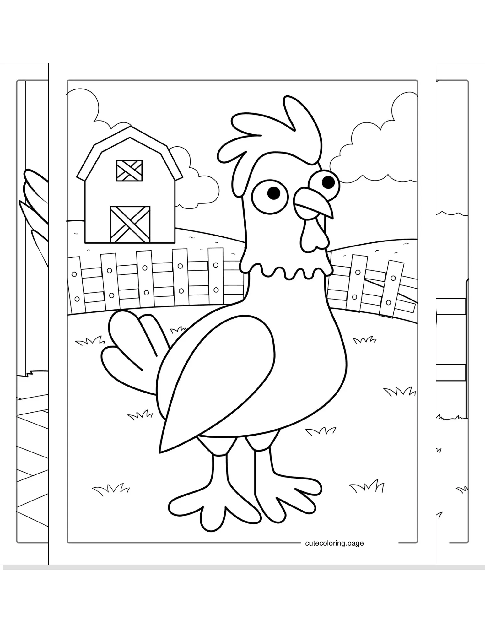 chicken coloring pages