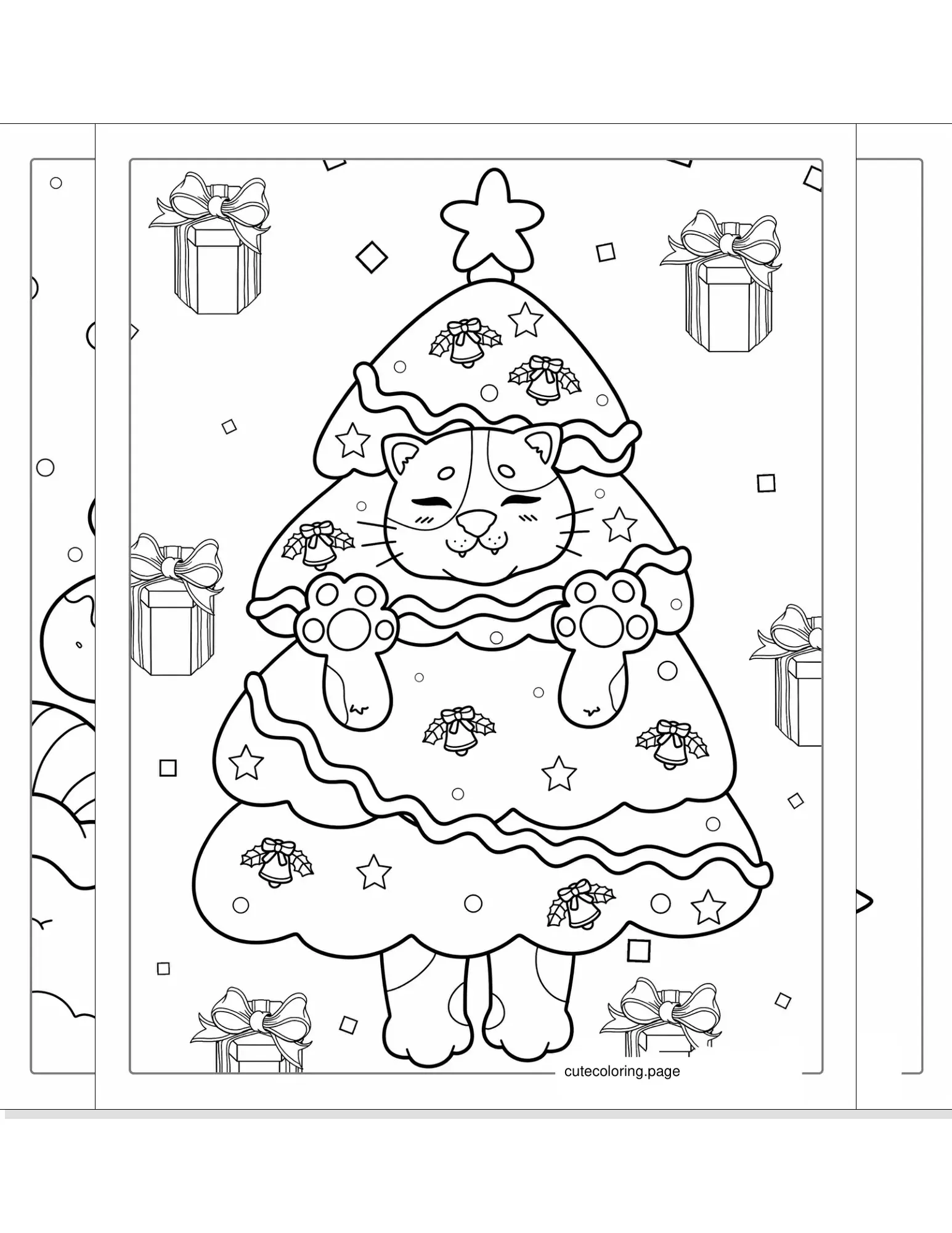 christmas tree coloring pages