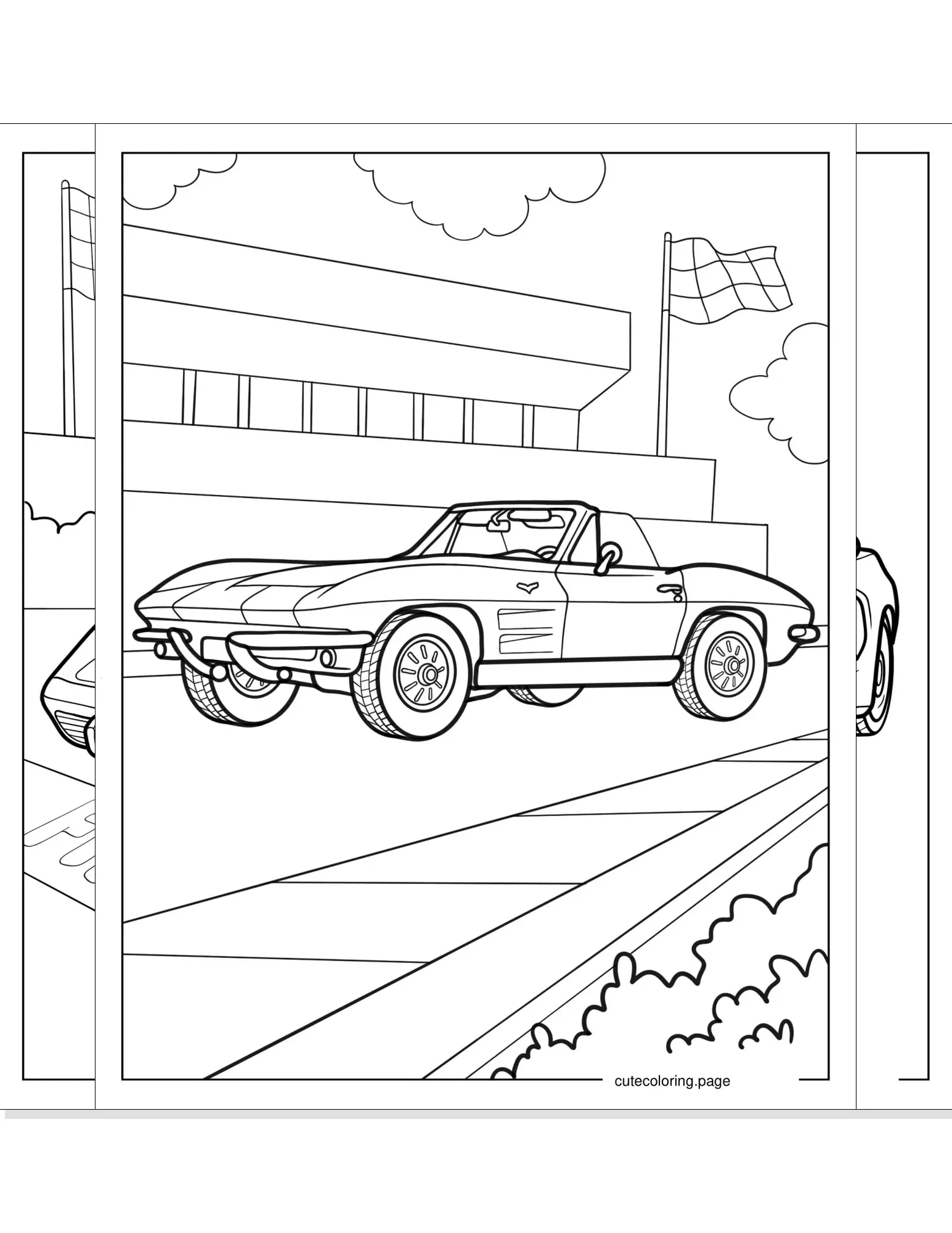 corvette coloring pages