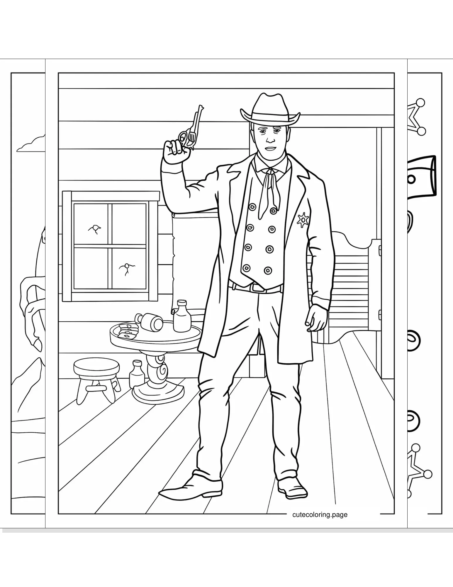 cowboy coloring pages