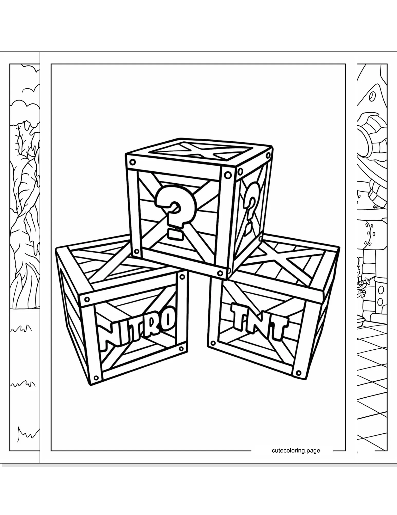 crash bandicoot coloring pages