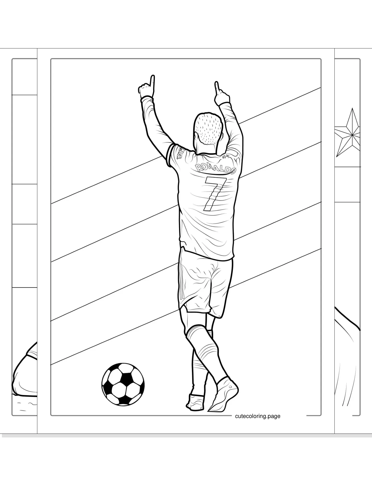 cristiano ronaldo coloring pages