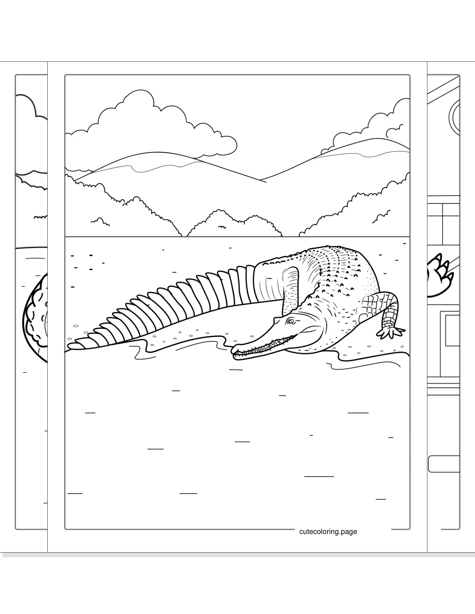 crocodile coloring pages