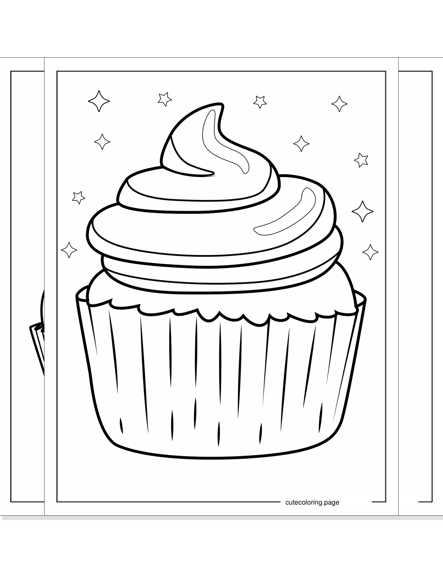 cupcake coloring pages