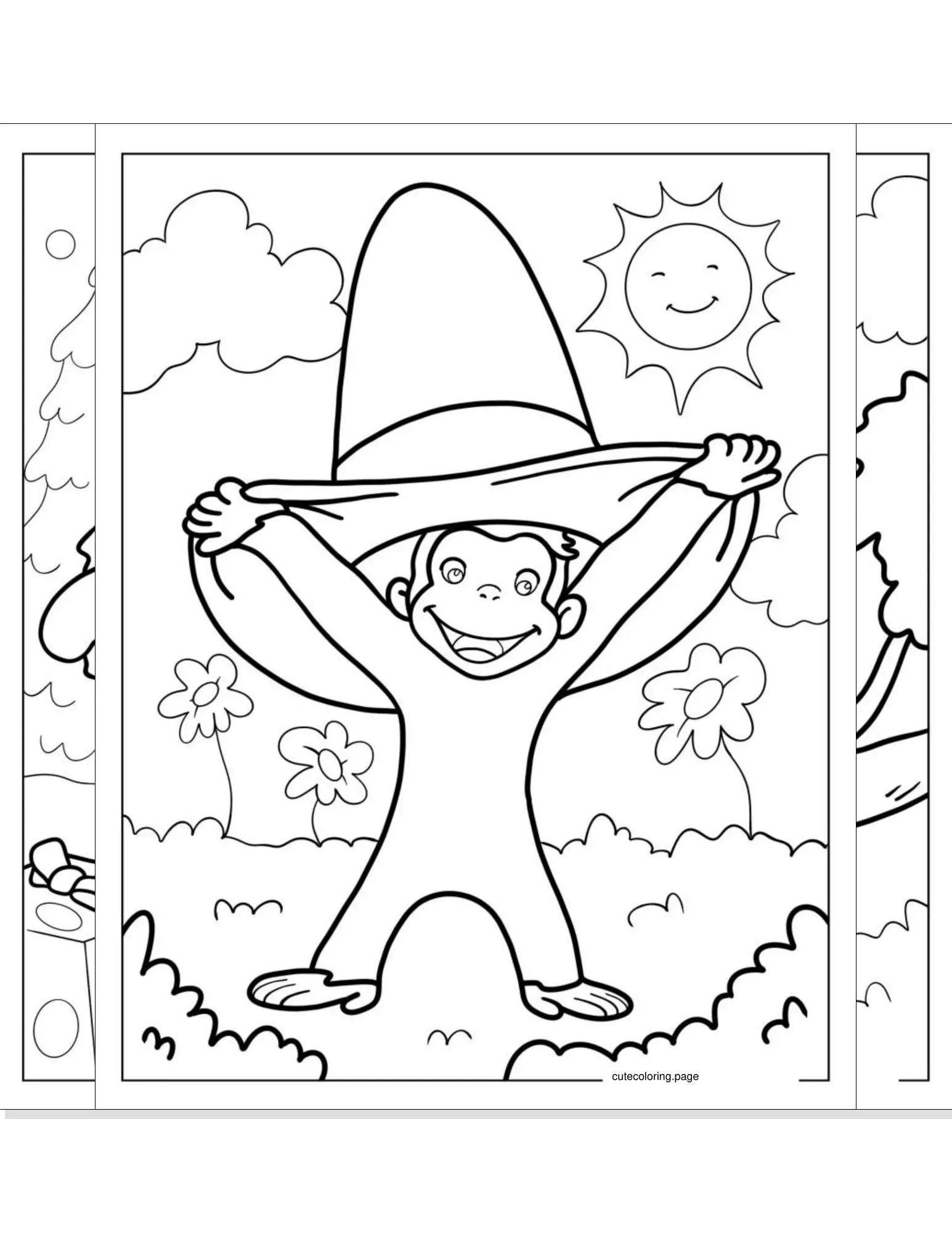 curious george coloring pages