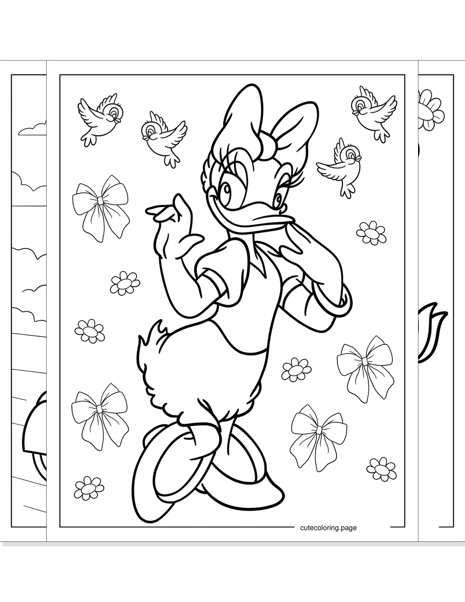 daisy duck coloring pages