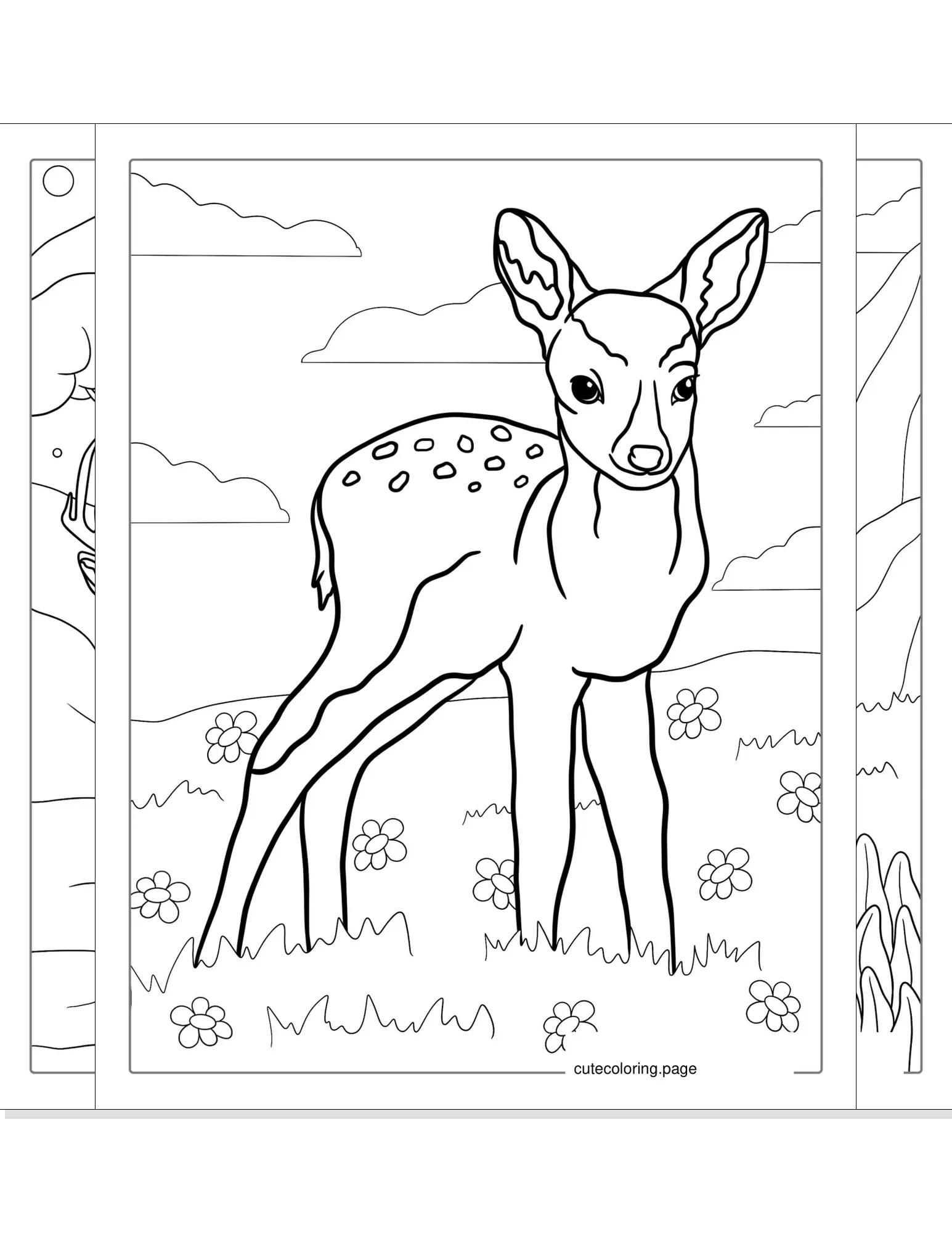 deer coloring pages