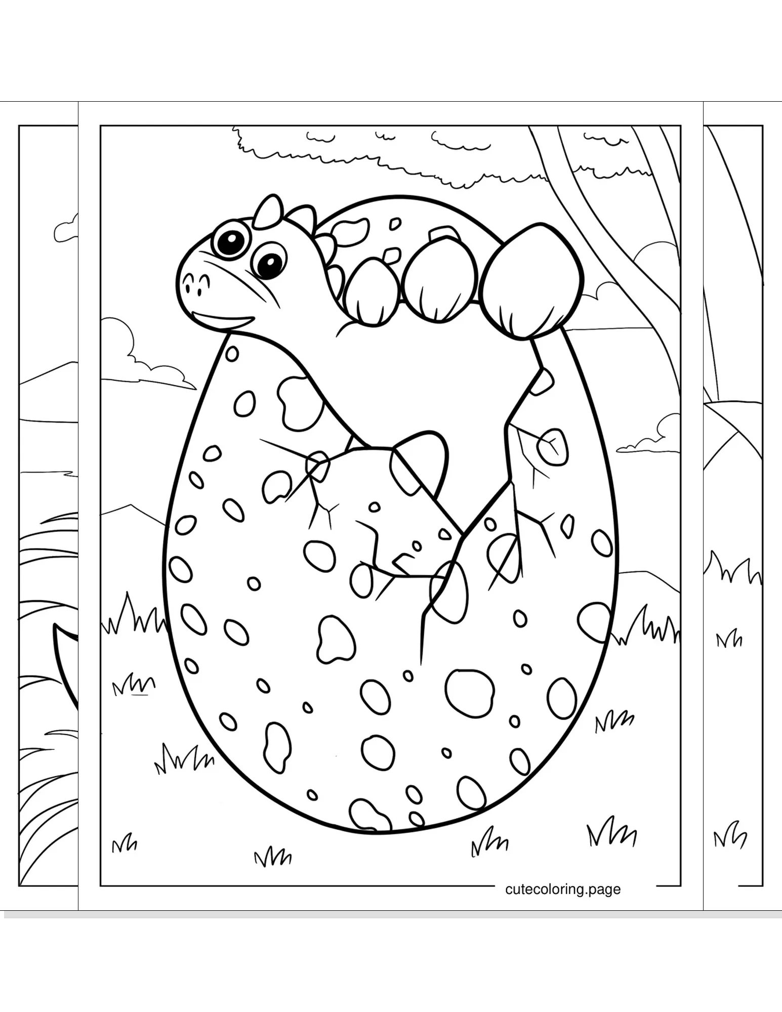 dinosaur egg coloring pages