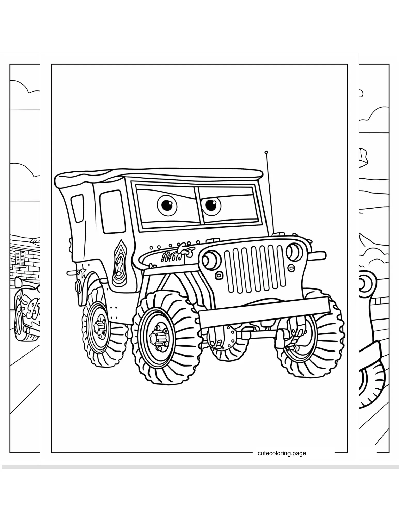 disney cars coloring pages