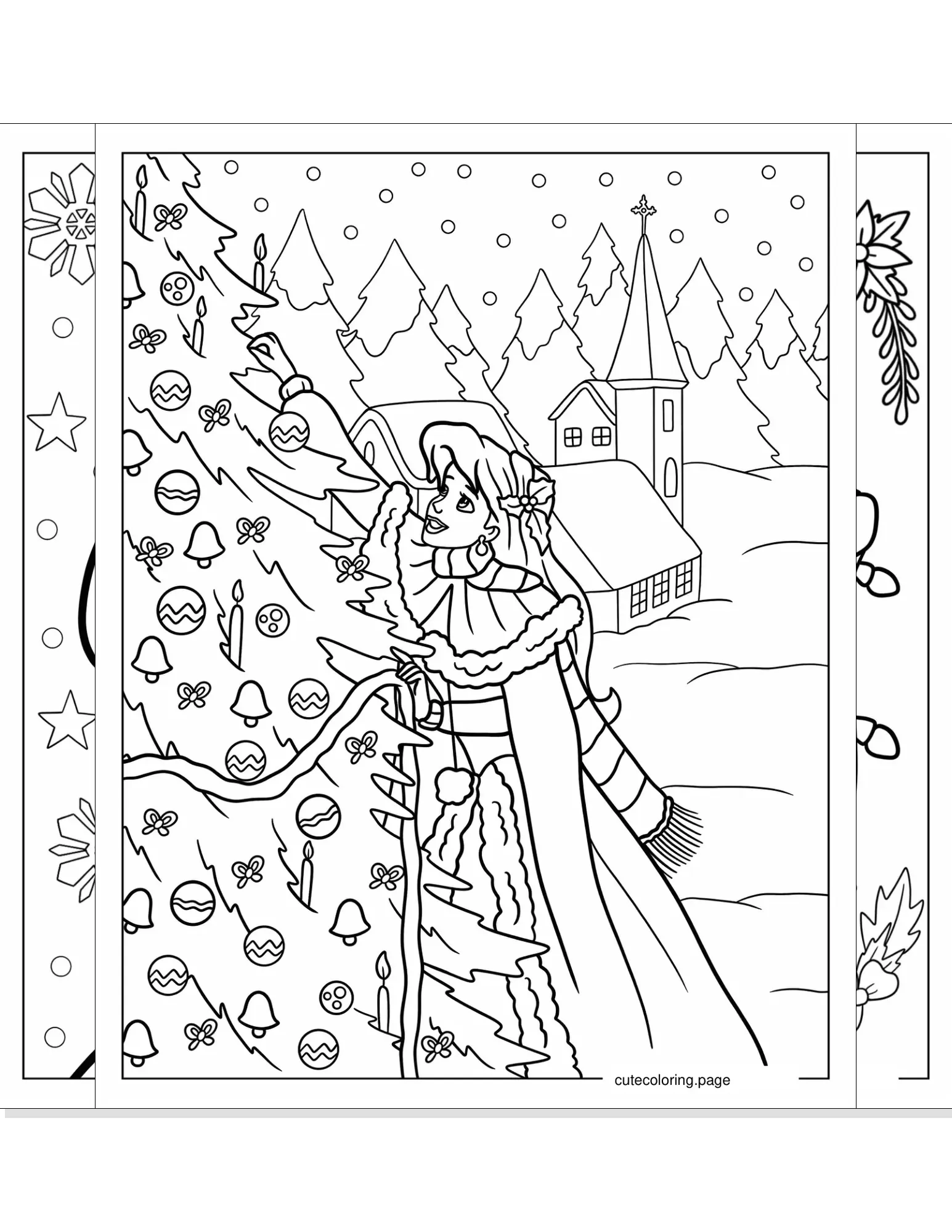 disney christmas coloring pages