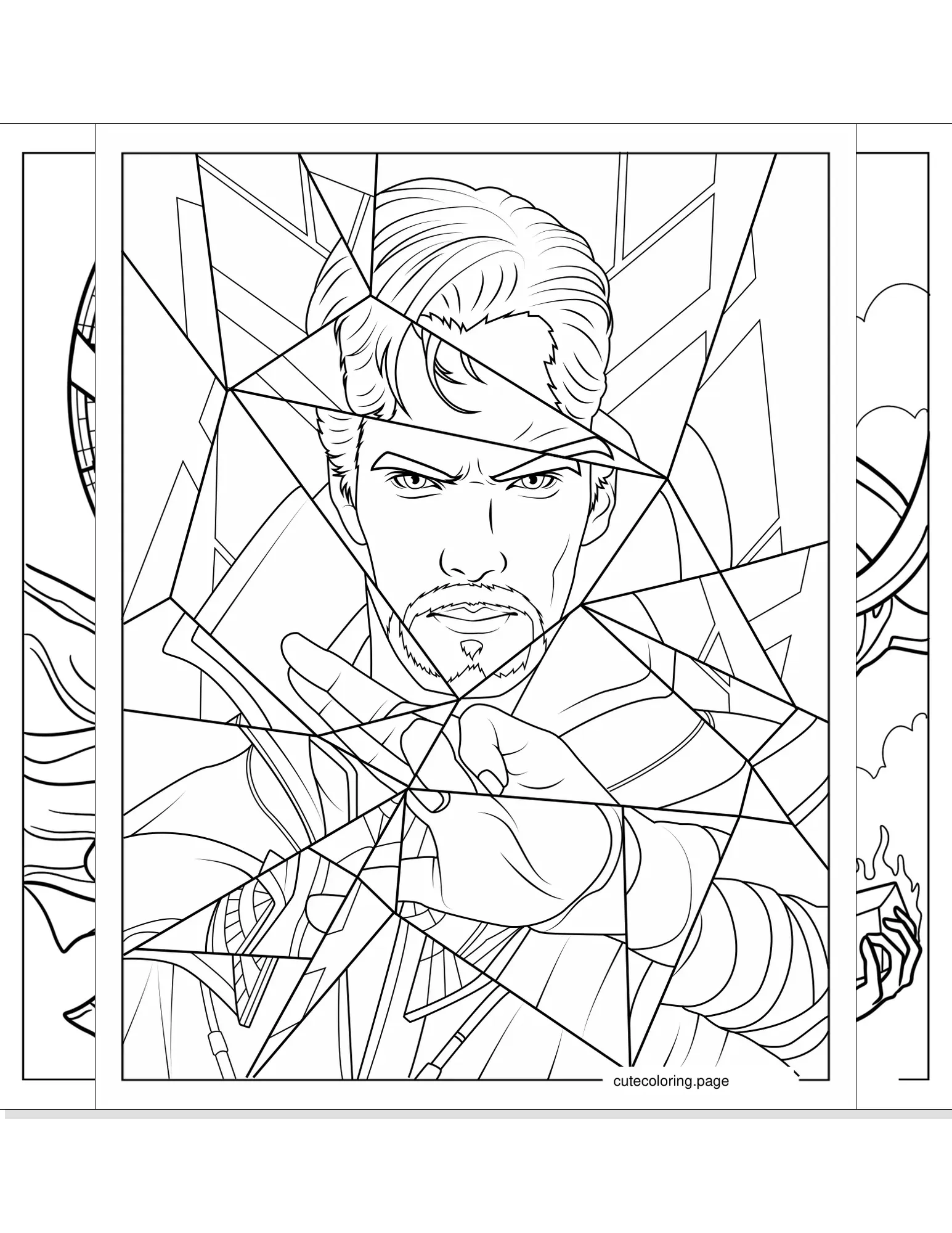 doctor strange coloring pages