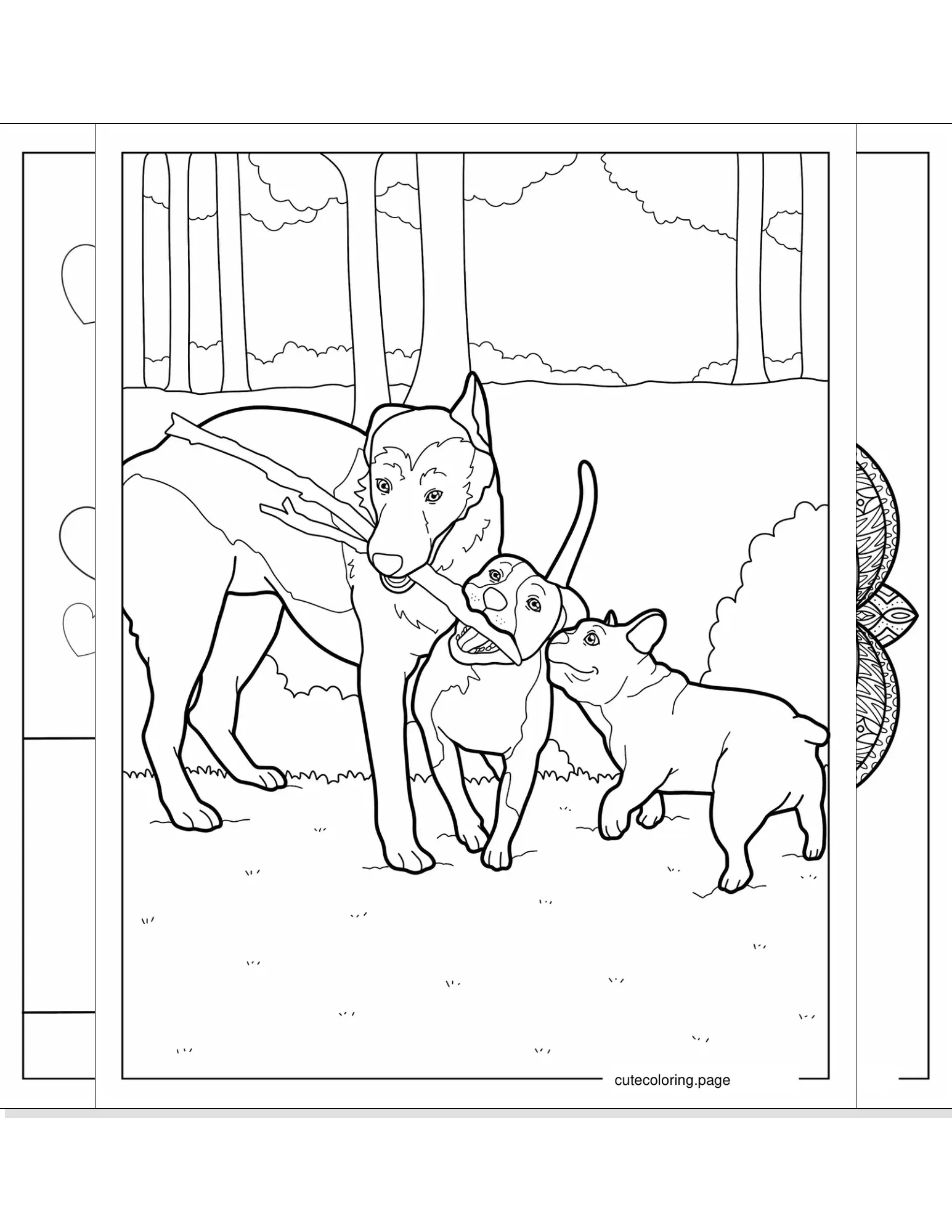 dog coloring pages