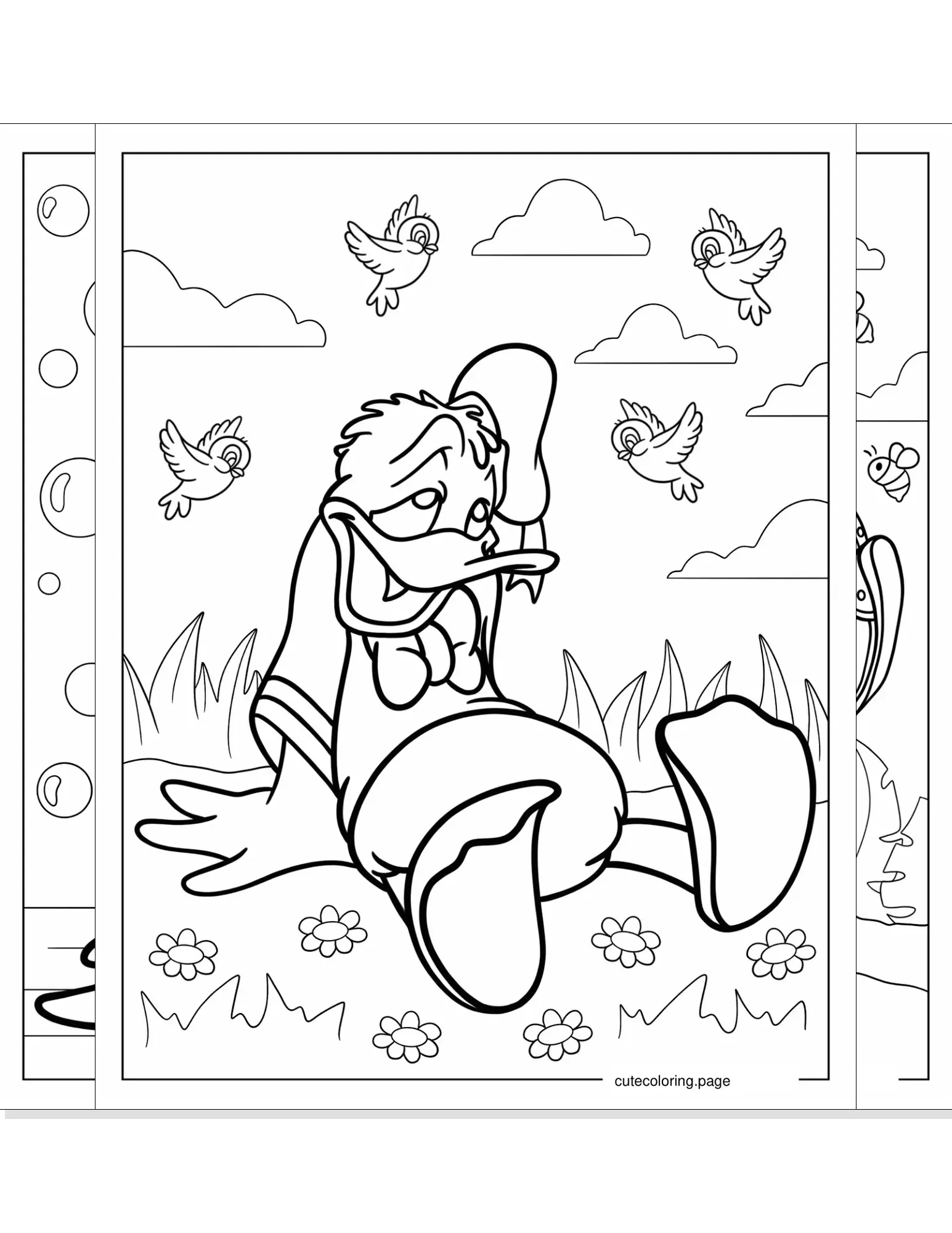 donald duck coloring pages